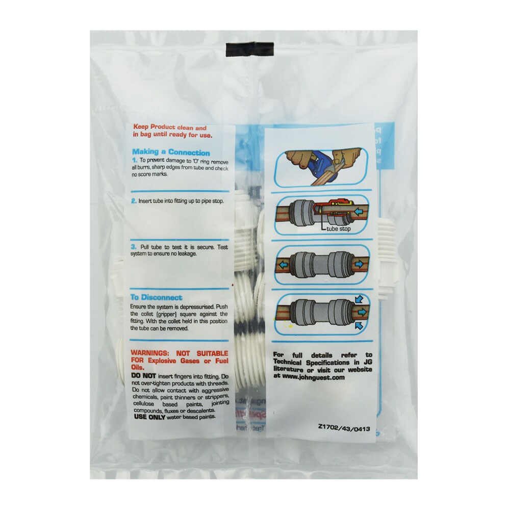 John Guest PP011224W Push-Fittings - View #2
