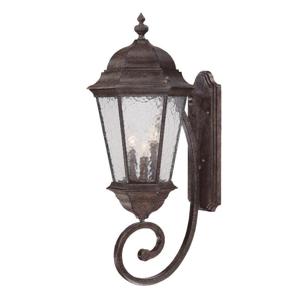 Acclaim Lighting 5521BC Telfair 3 -Light 30.0-in H Black Hardwired Outdoor Wall Light