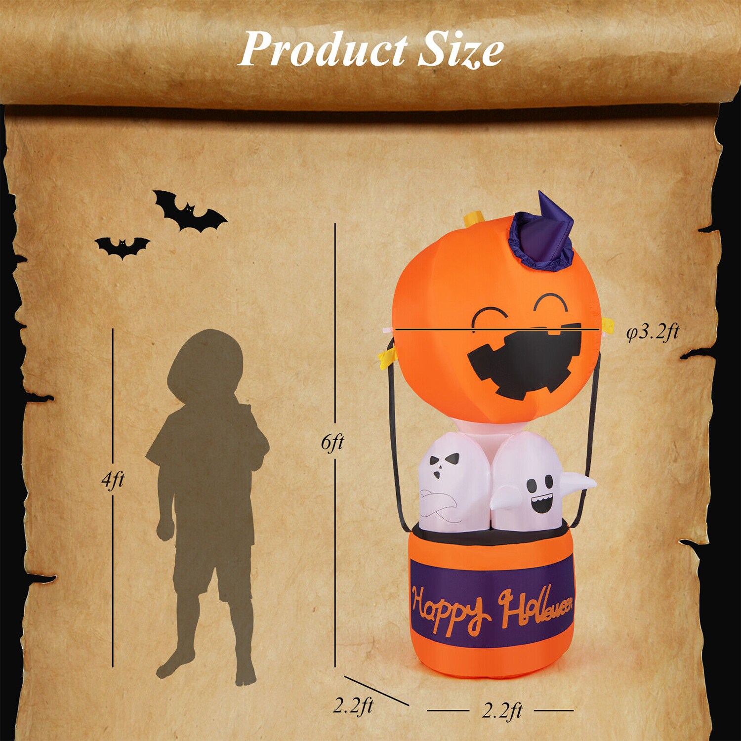 WELLFOR HYG23961US Outdoor-Halloween-Decor - View #3