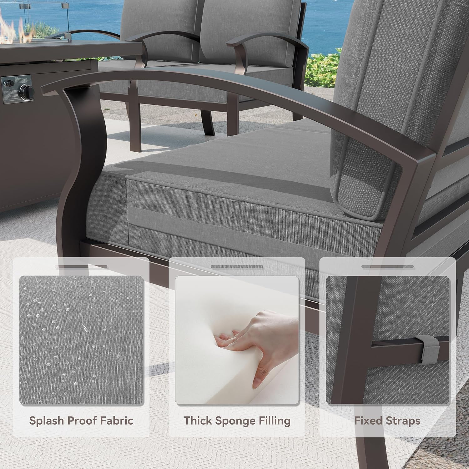 ALAULM LS-A-8SR-GREY Patio-Conversation-Sets - View #3