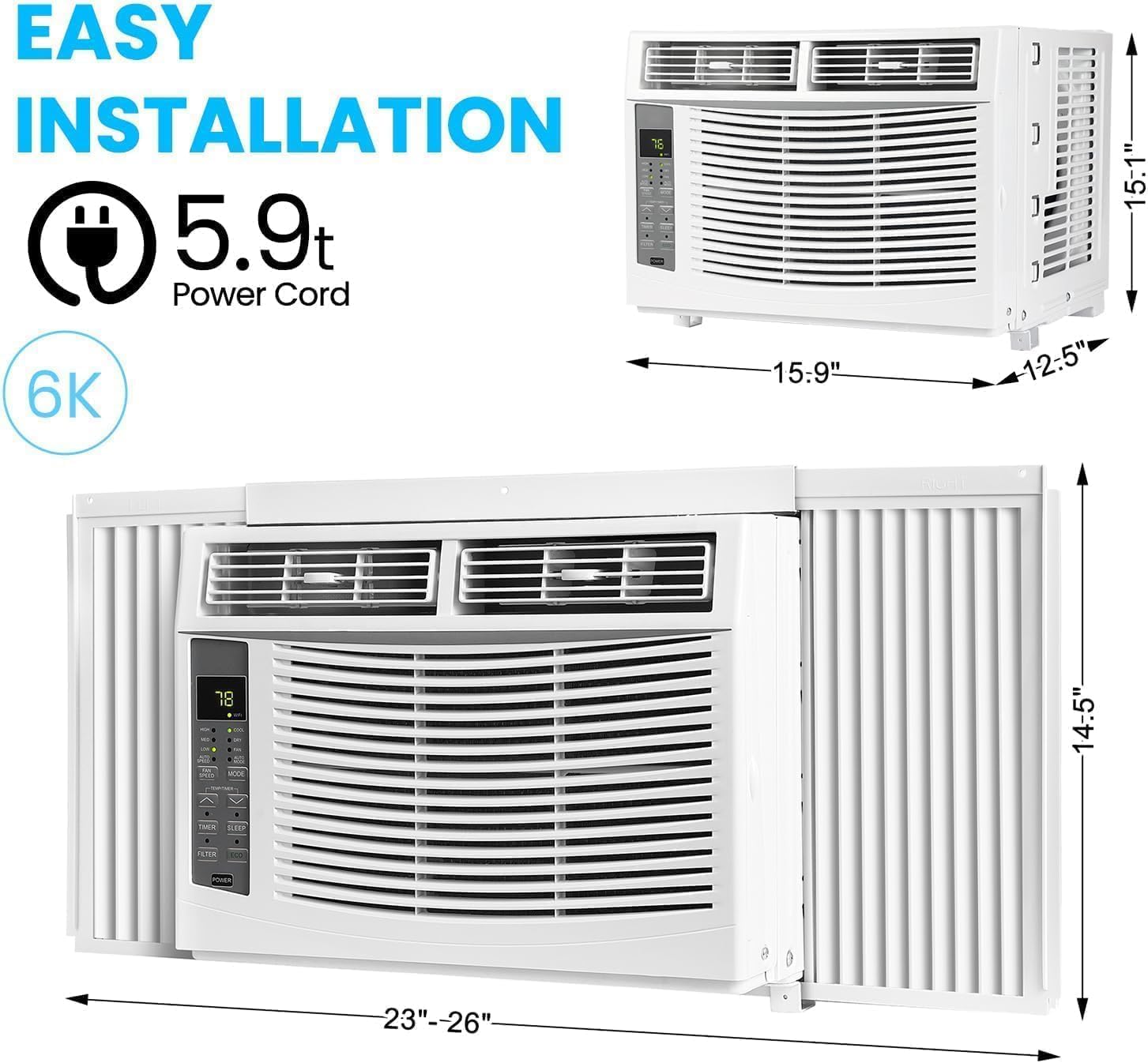 GAOMON LSPPJOK-VZHSRI9QND Window-Air-Conditioners - View #7