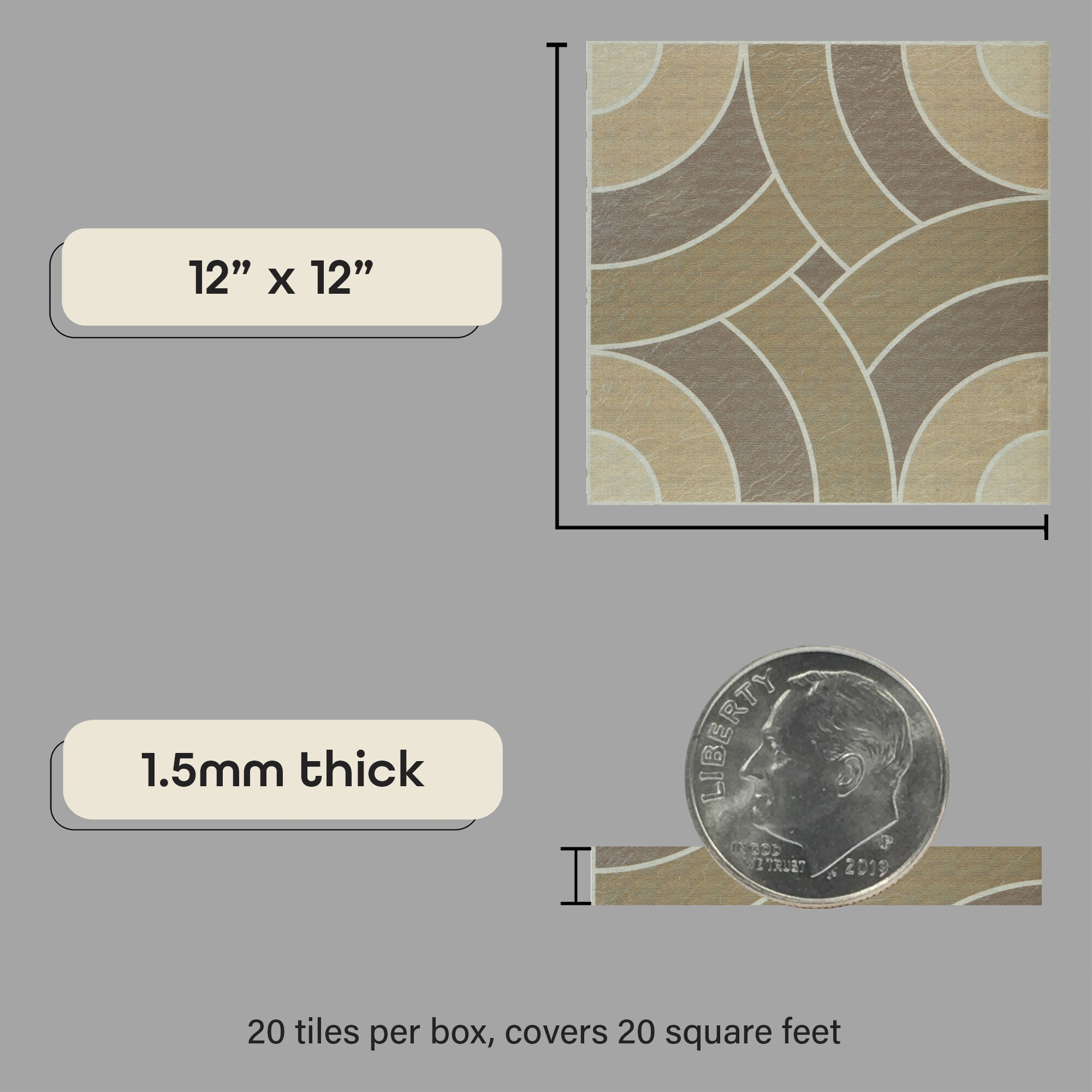 Achim RTFTV62120 Vinyl-Tiles - View #9