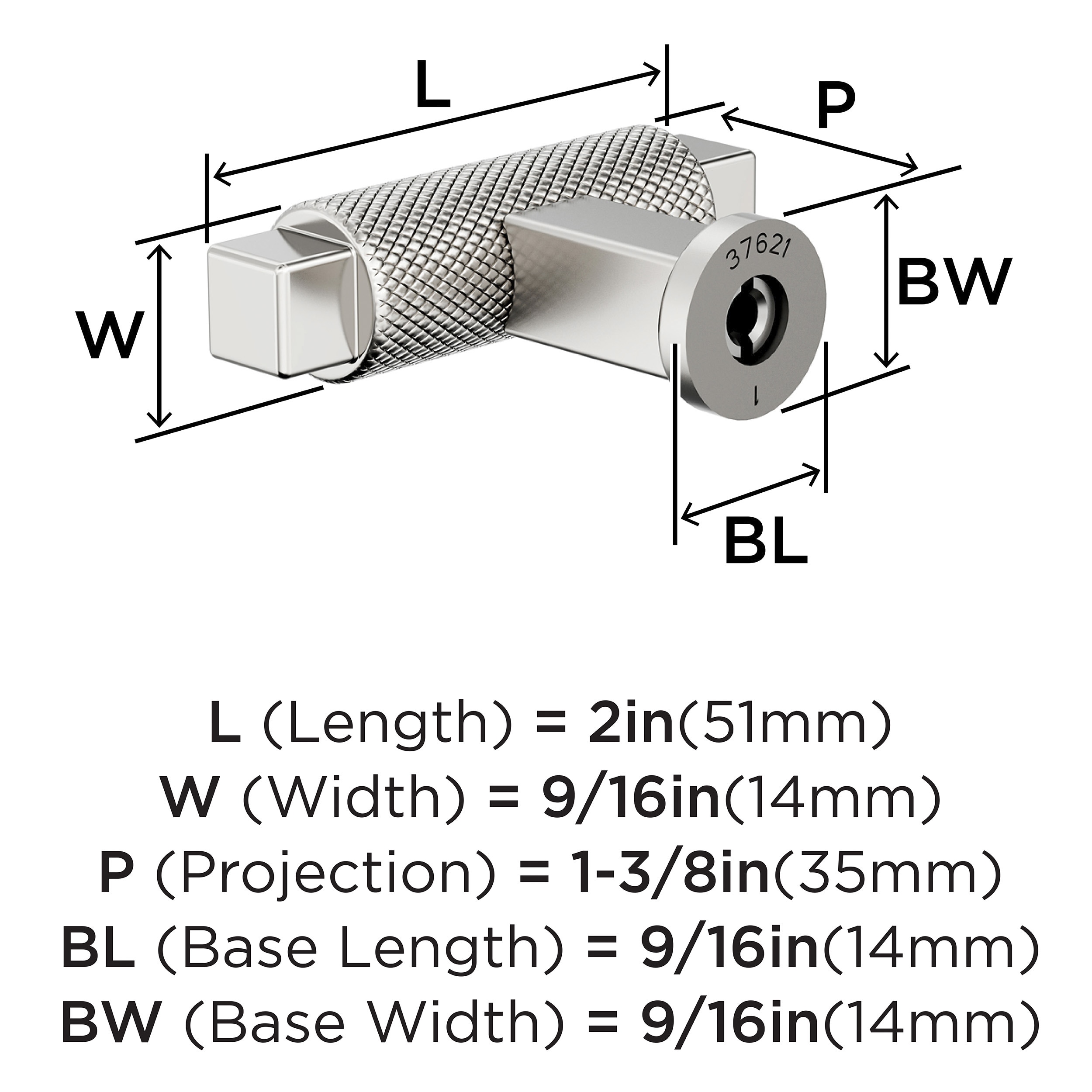 Amerock BP37621PN Cabinet-Knobs - View #4