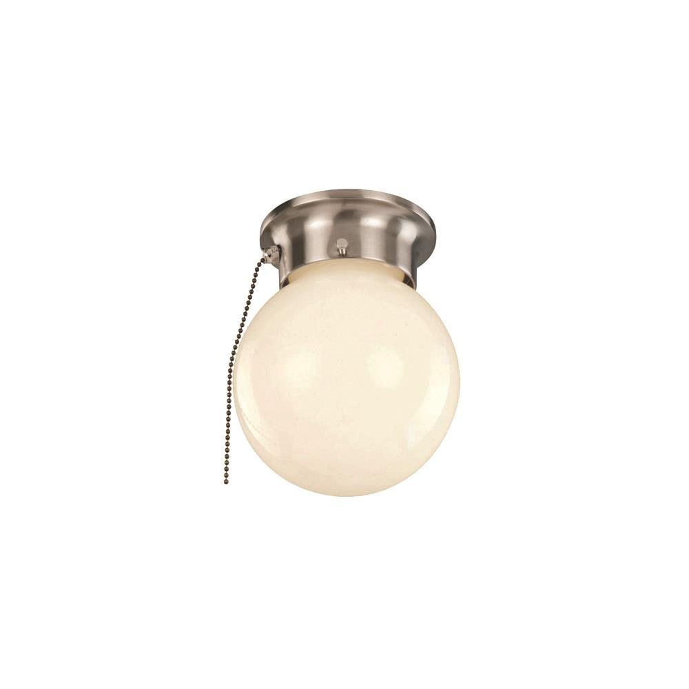 Lucid Lighting 3606P BN 1 -Light 6-in Brushed Nickel Flush Mount Light