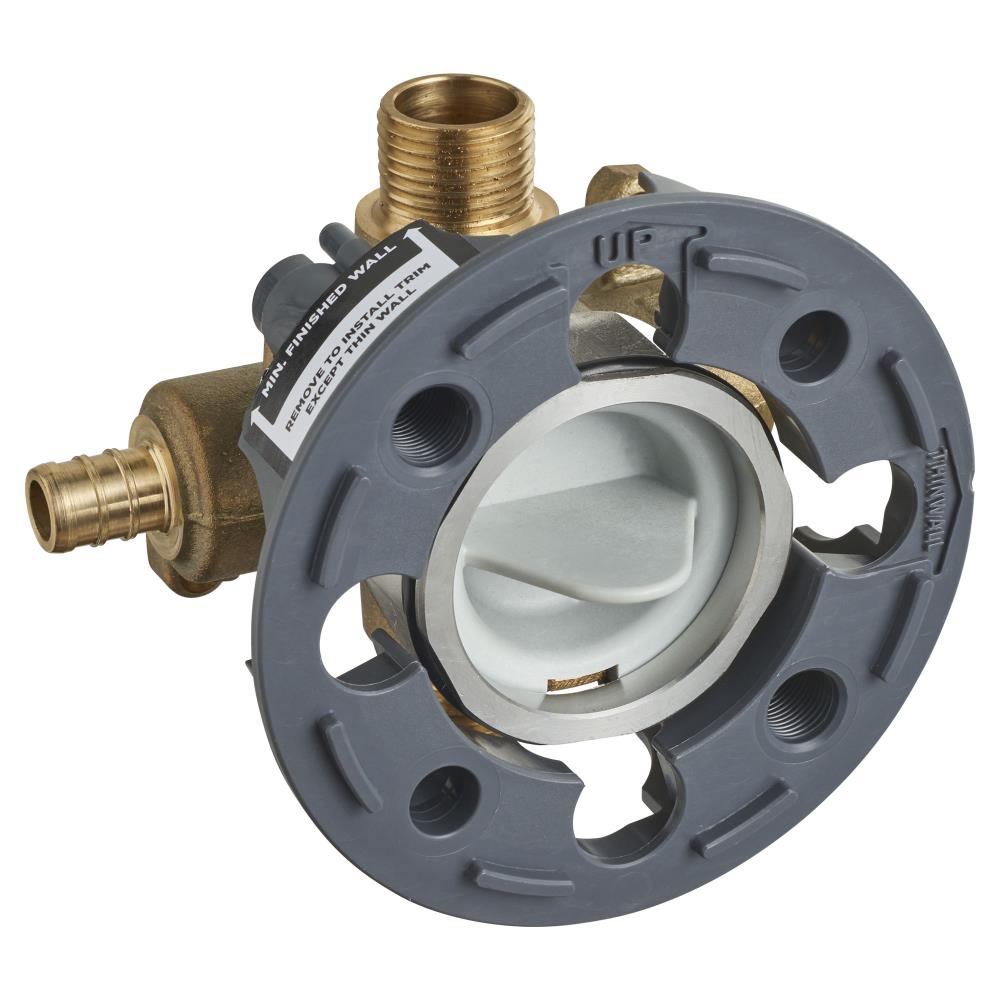 Flash Brass Shower Rough-In Valve with PEX Inlets
