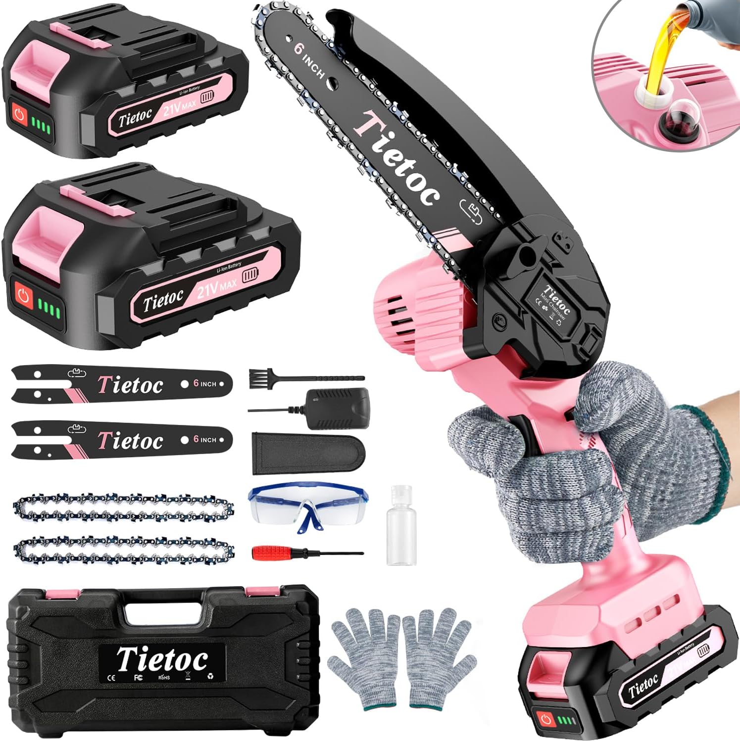 Tietoc B0D2LD129X Cordless-Chainsaw - View #3
