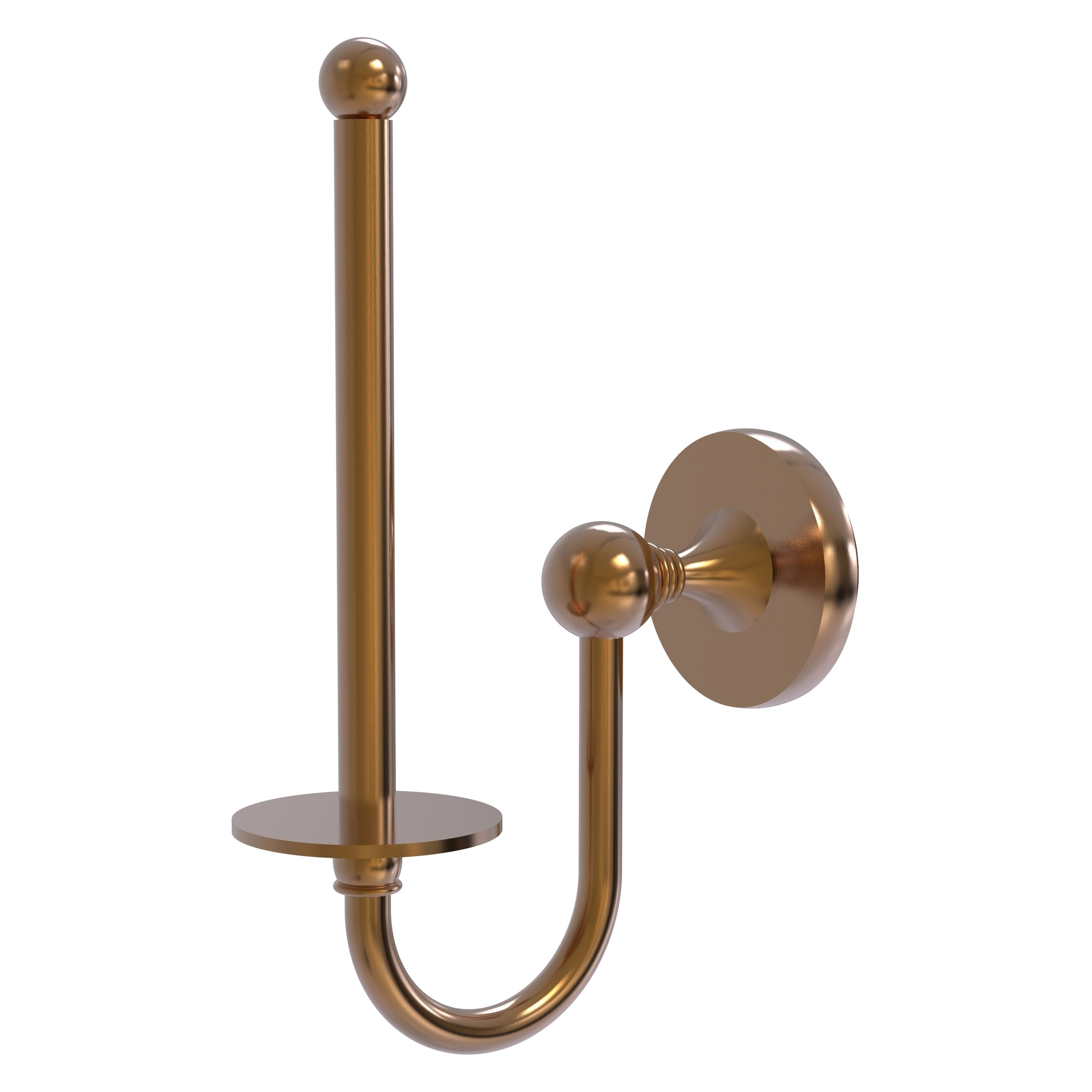 Allied Brass SL-24U-BBR Shadwell Brushed Bronze Wall mount Single post Toilet Paper Holder 1 -Rolls with Storage