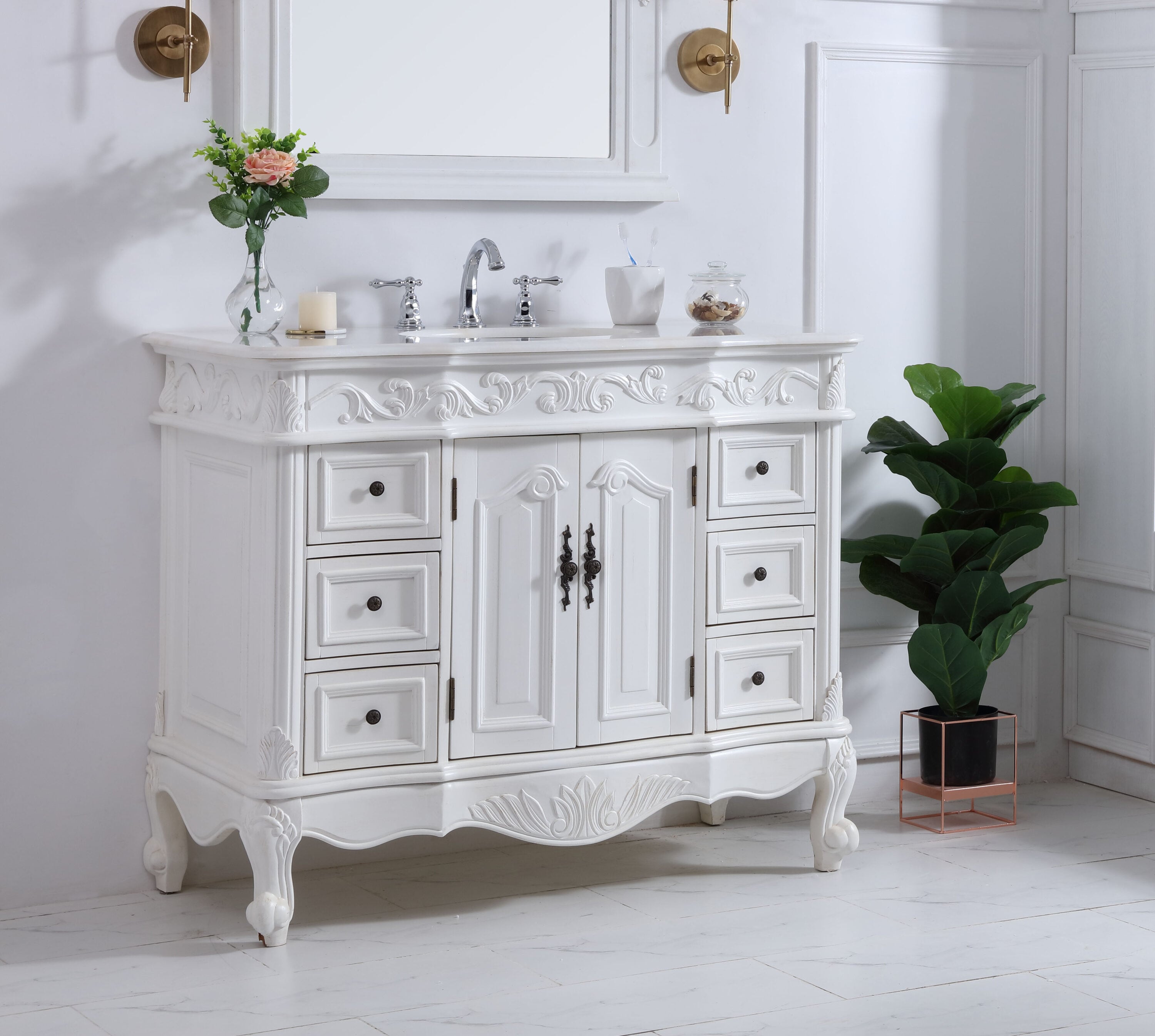 Elegant Decor FI116442AW Bath-Vanity-Combo - View #7