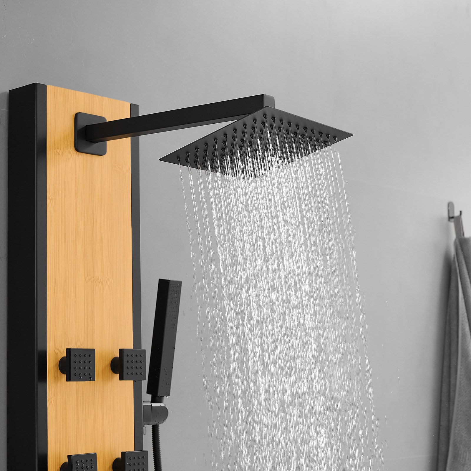 BWE YTP17-BLACK Showerhead-Bar-Panels - View #4