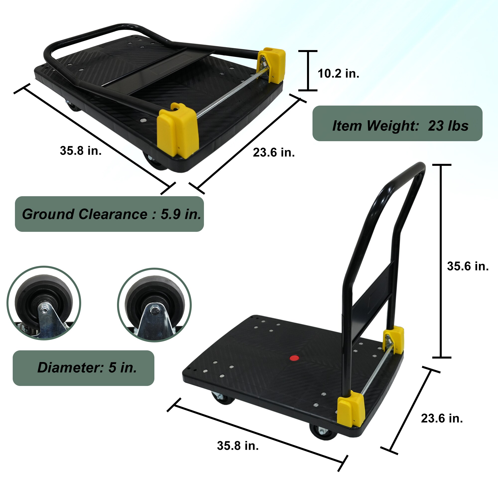 Kahomvis COS-QPW1-293 Hand-Truck-Dollies - View #3