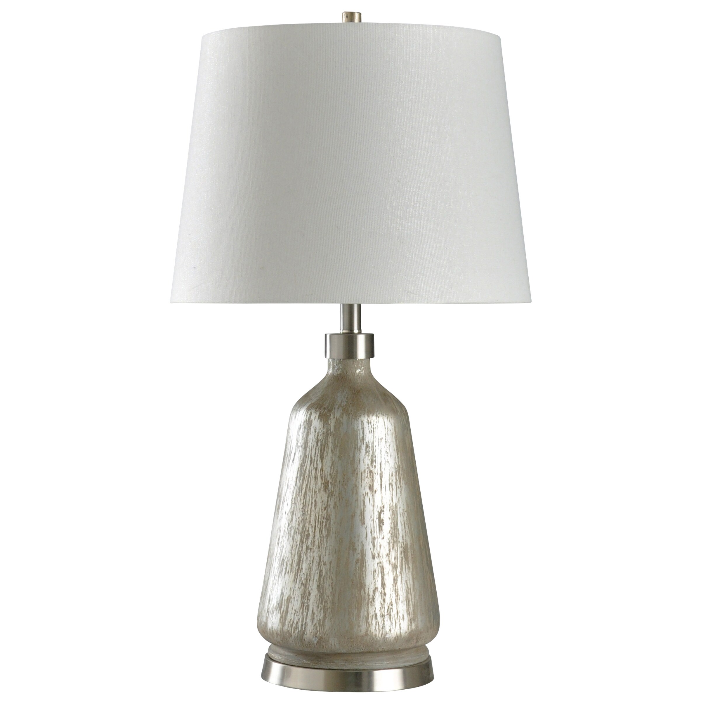 StyleCraft Home Collection 32-in Silver Table Lamp with Plastic Shade ...