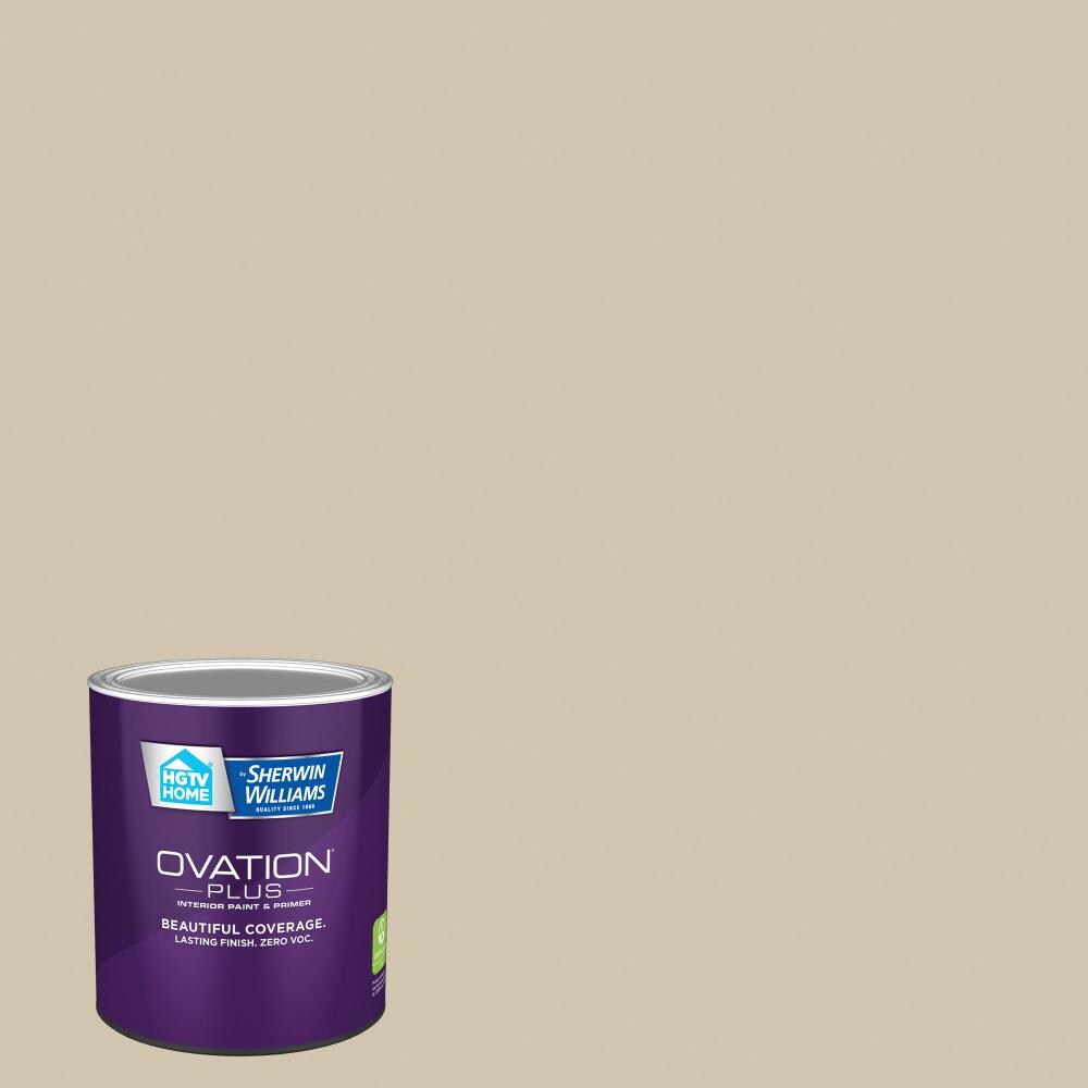 HGTV HOME by Sherwin-Williams HGSW3147-2557210 Ovation Plus Semi-gloss Kilim Beige HGSW3147 Latex Interior Paint Paint + Primer ( 1-quart )