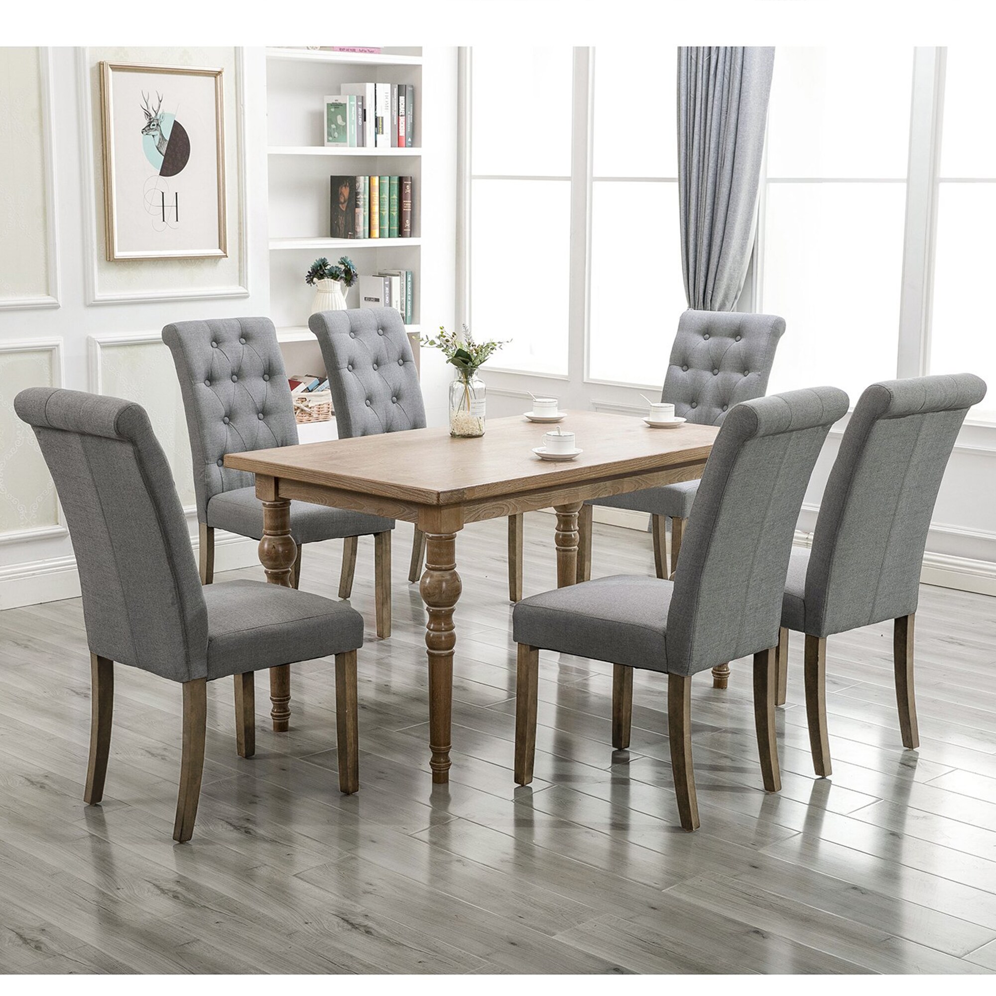Clihome ZB-PH-011-2-GY Dining-Chairs - View #6