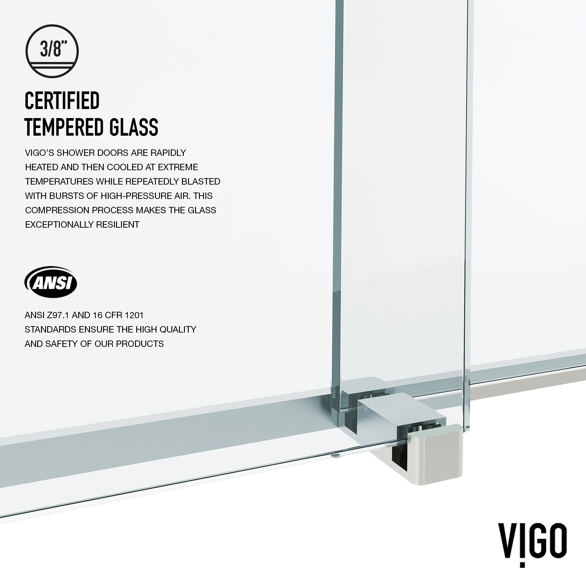 VIGO VG6023CHCL6076 Shower-Doors - View #11