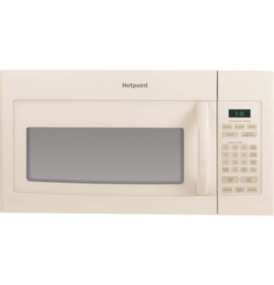 GE 287122 1.6-cu ft 1000-Watt Over-the-Range Microwave with Sensor Cooking (Bisque)