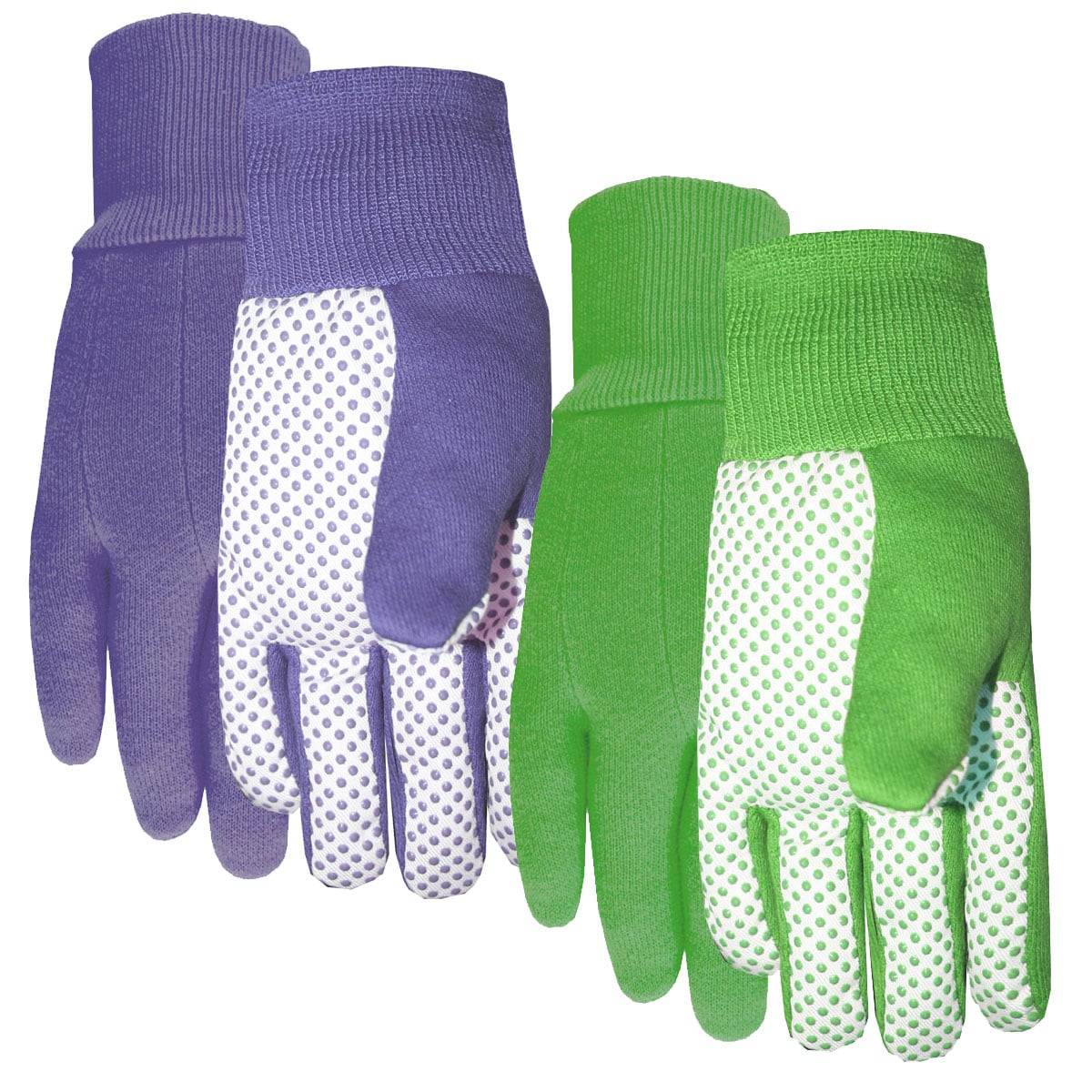 Ladies Cotton Garden Gloves Floral Design, With Anti-Slip Dots
