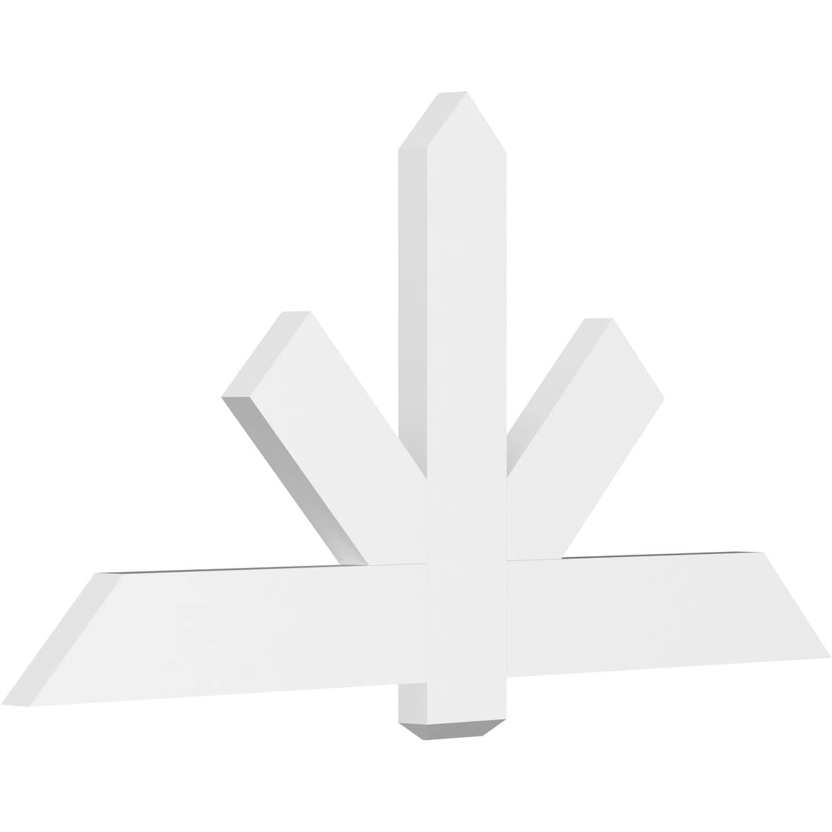 Ekena Millwork GBP060X30X0206KEN00 Kennewick White PVC Gable bracket