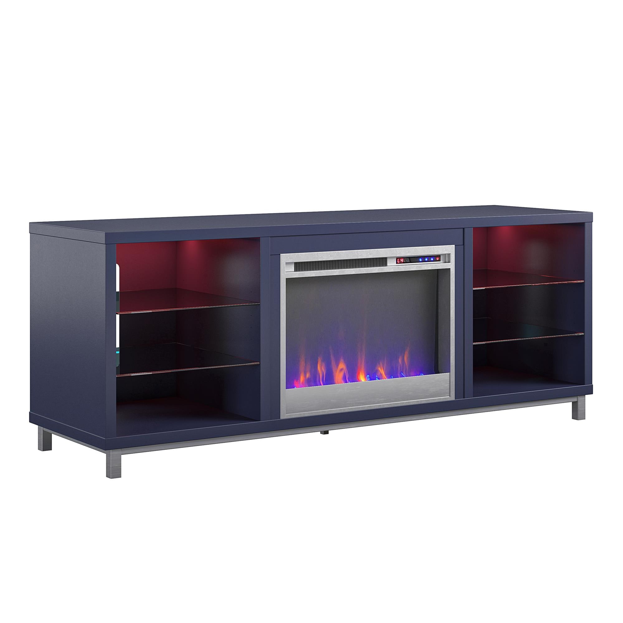 Ameriwood lumina deals fireplace tv stand