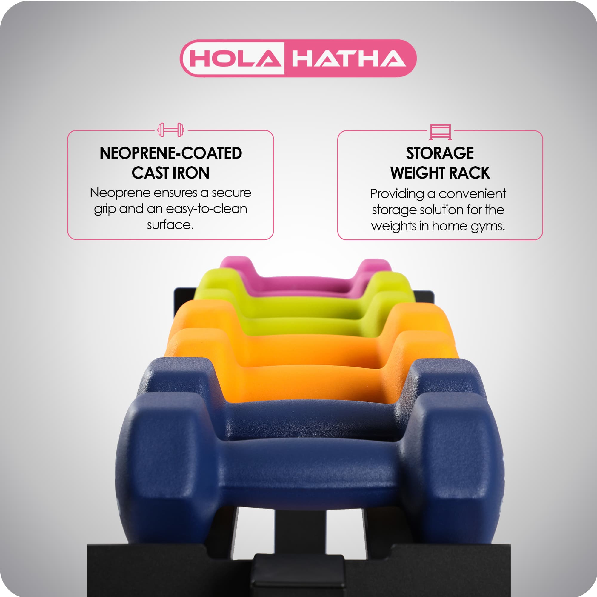 HolaHatha 410297 dumbbells - View #4
