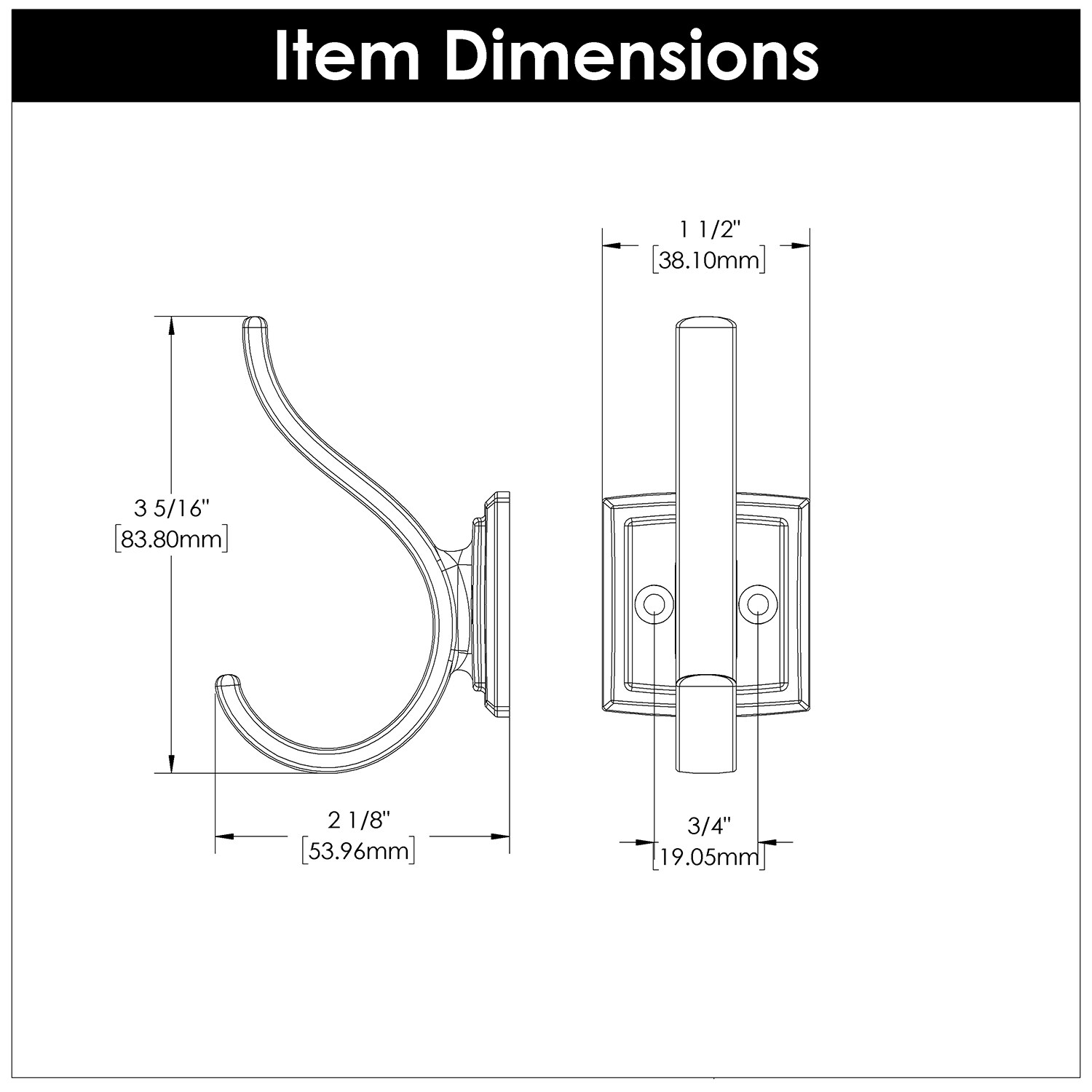 Hickory Hardware H078774SN Decorative-Wall-Hooks - View #4