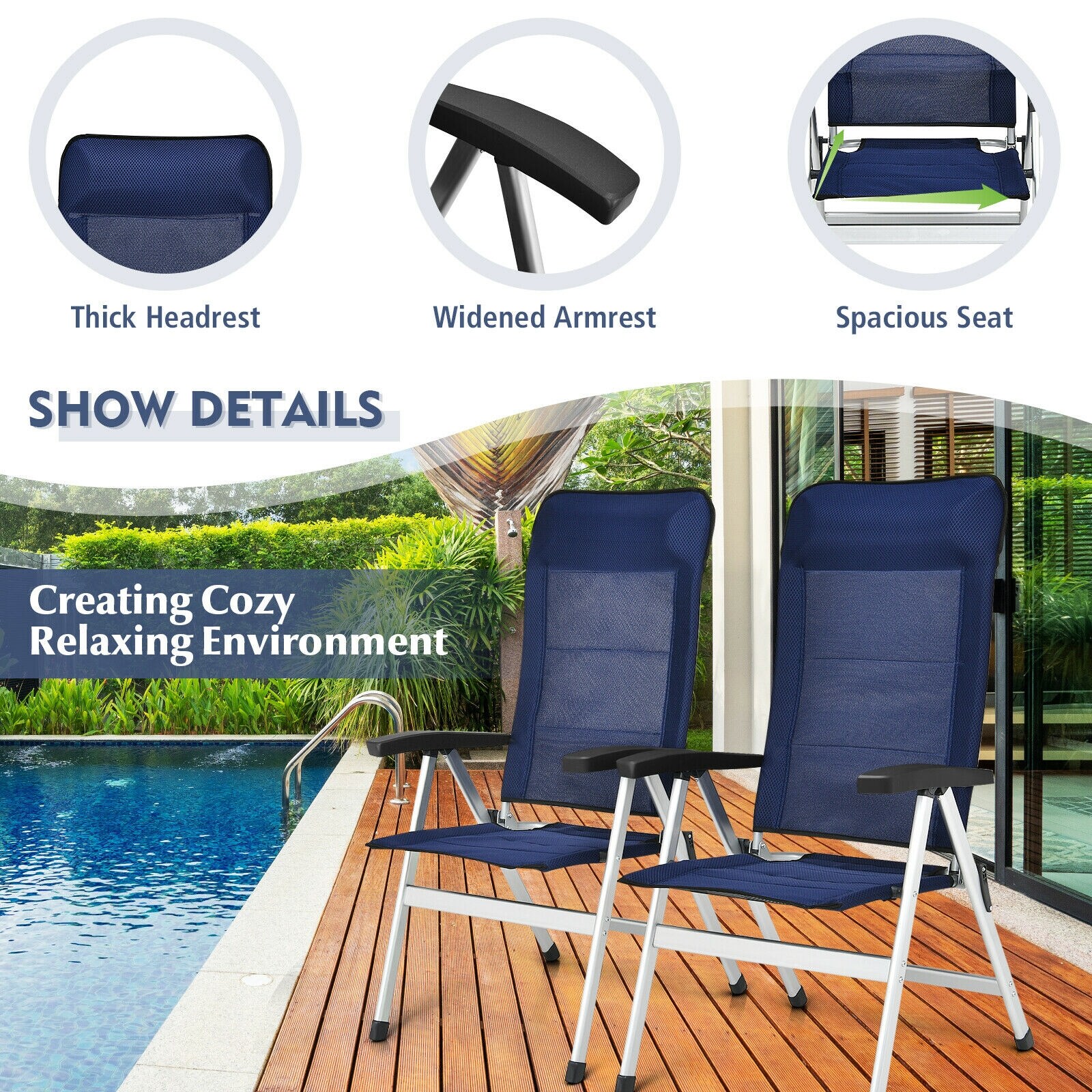 Forclover HYFE-70270BK2 Patio-Chairs - View #8