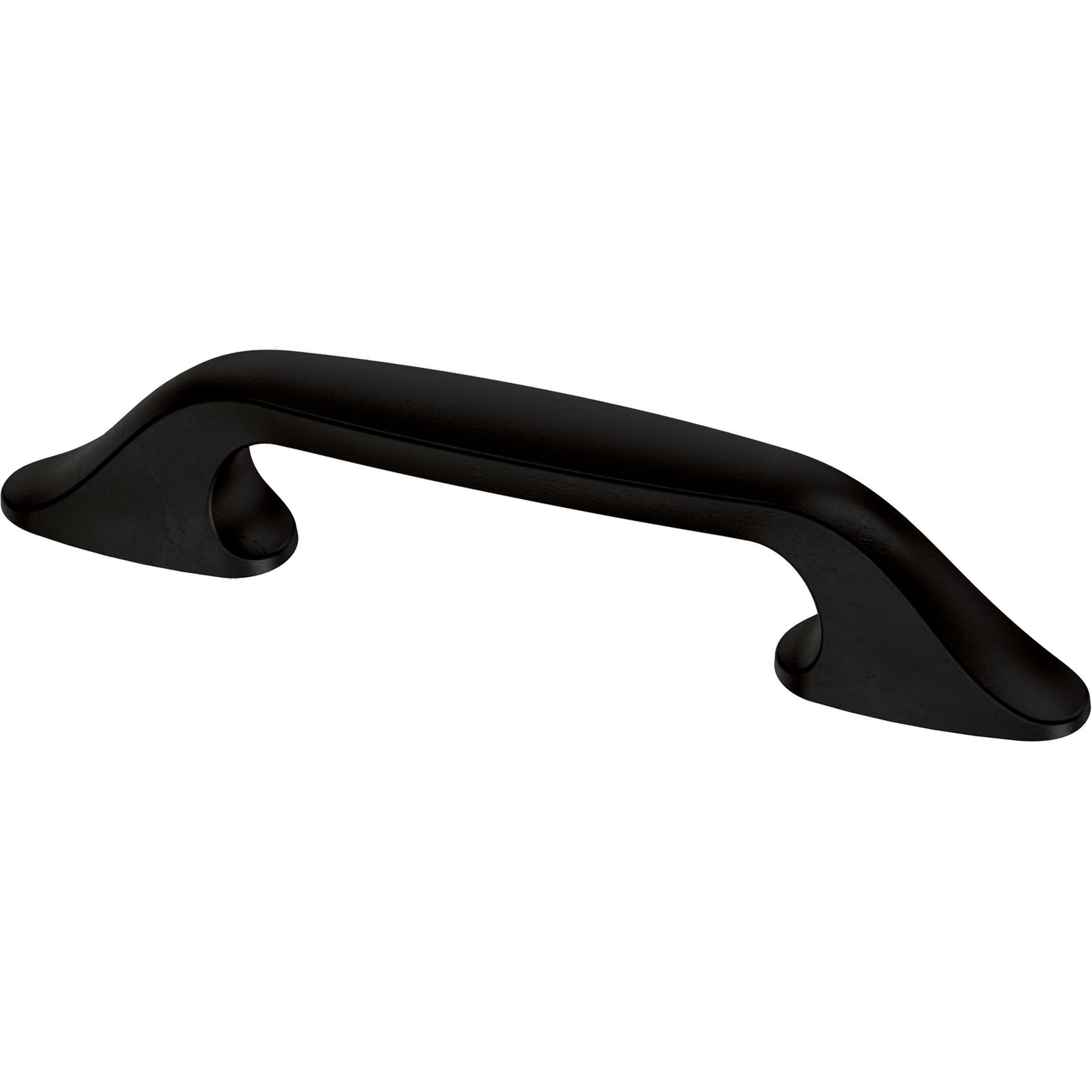 Brainerd Carved Arch 3-in or 3-3/4-in Center to Center Matte Black Dual  Mount Arch Handle Drawer Pulls (12-Pack) in the Drawer Pulls department at