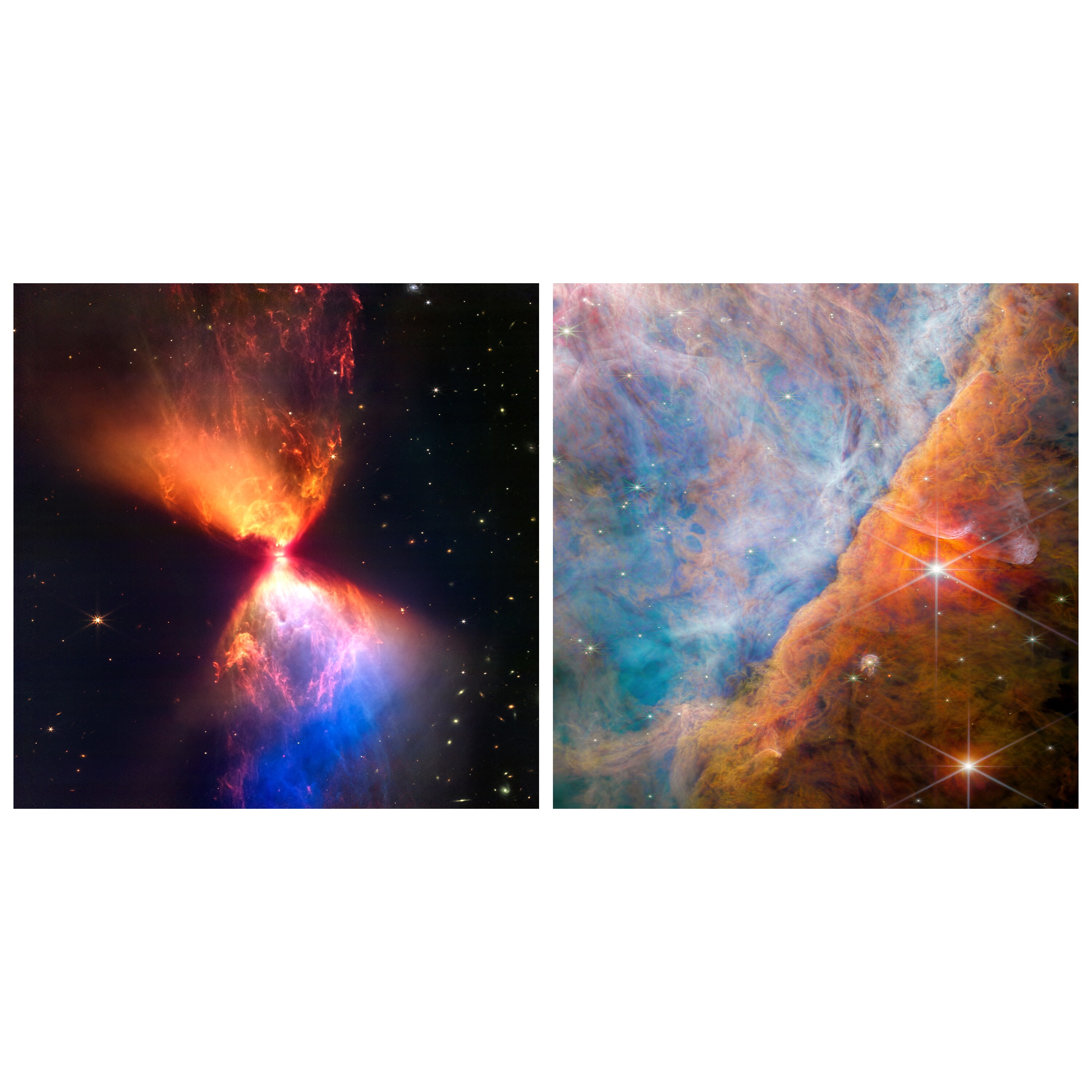 Empire Art Direct Celestial Wonders I II Unframed 38-in H x 76-in