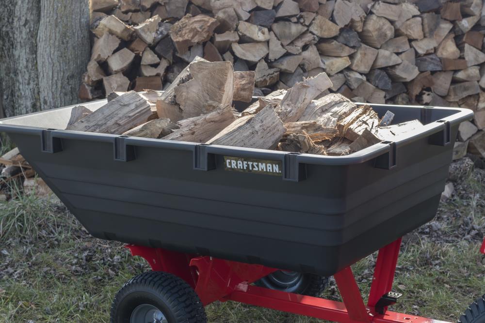 CRAFTSMAN 17cu ft Poly Dump Cart in the Dump Carts department at
