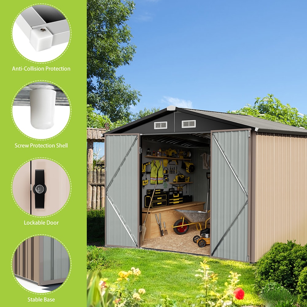 AOXUN G37008 Metal-Storage-Buildings-Sheds - View #5