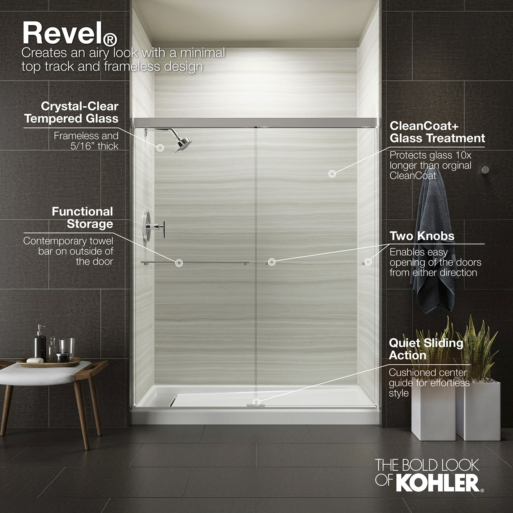 KOHLER R707201-L-ABZ Shower-Doors - View #7
