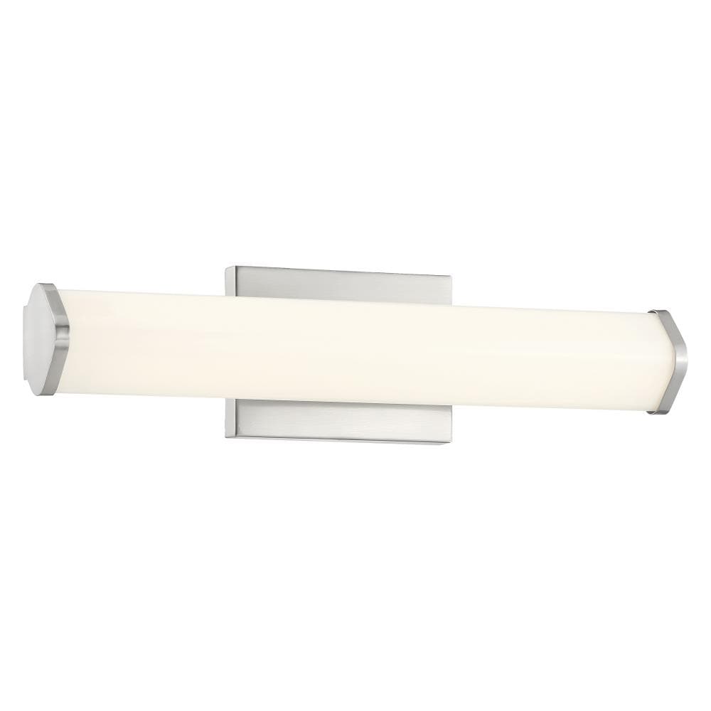 Access Lighting 62513LEDD-BS/ACR Summit 3.5-in 1 -Light Brushed Steel Integrated LED Transitional Vanity light