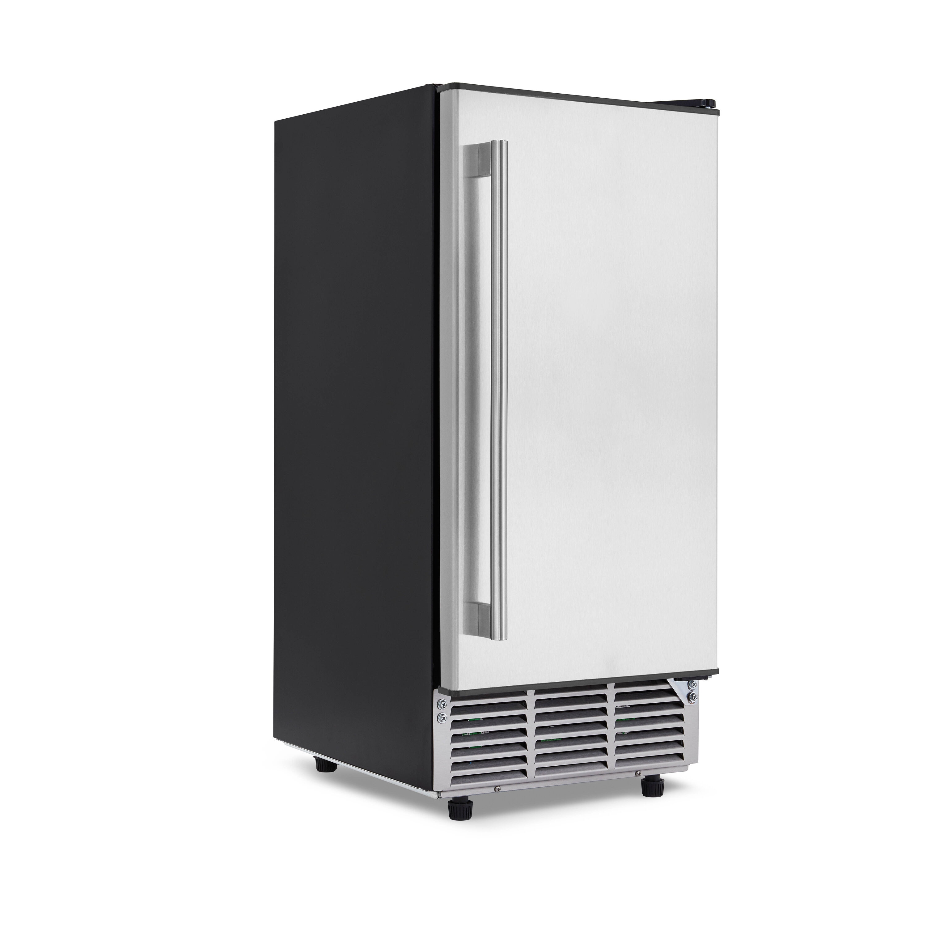 NewAir 80-lb Left-swing Door Freestanding/Built-In For Commercial Use Craft  Ice Maker (Stainless Steel) in the Ice Makers department at