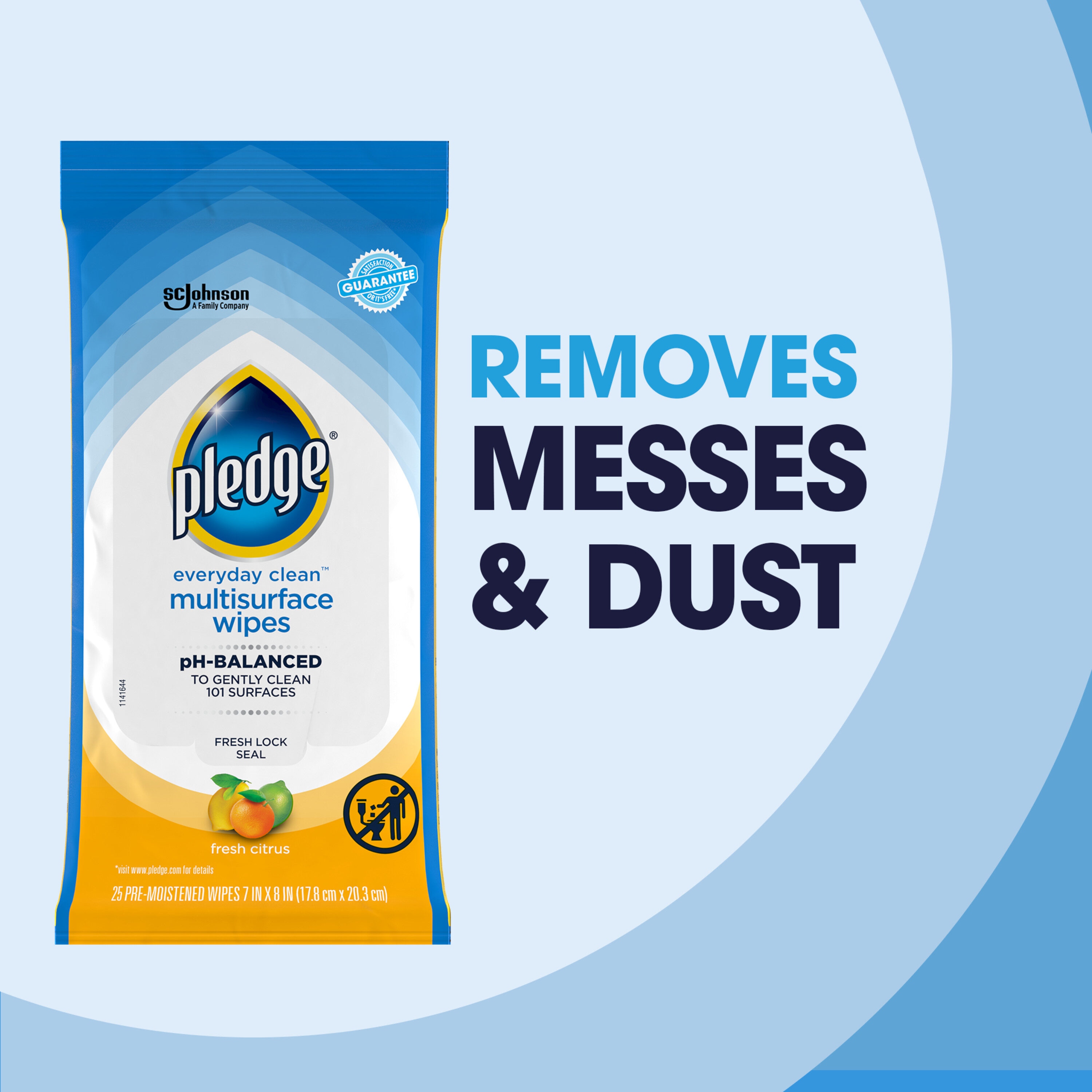Pledge 25-Count Citrus Wipes All-Purpose Cleaner in the All