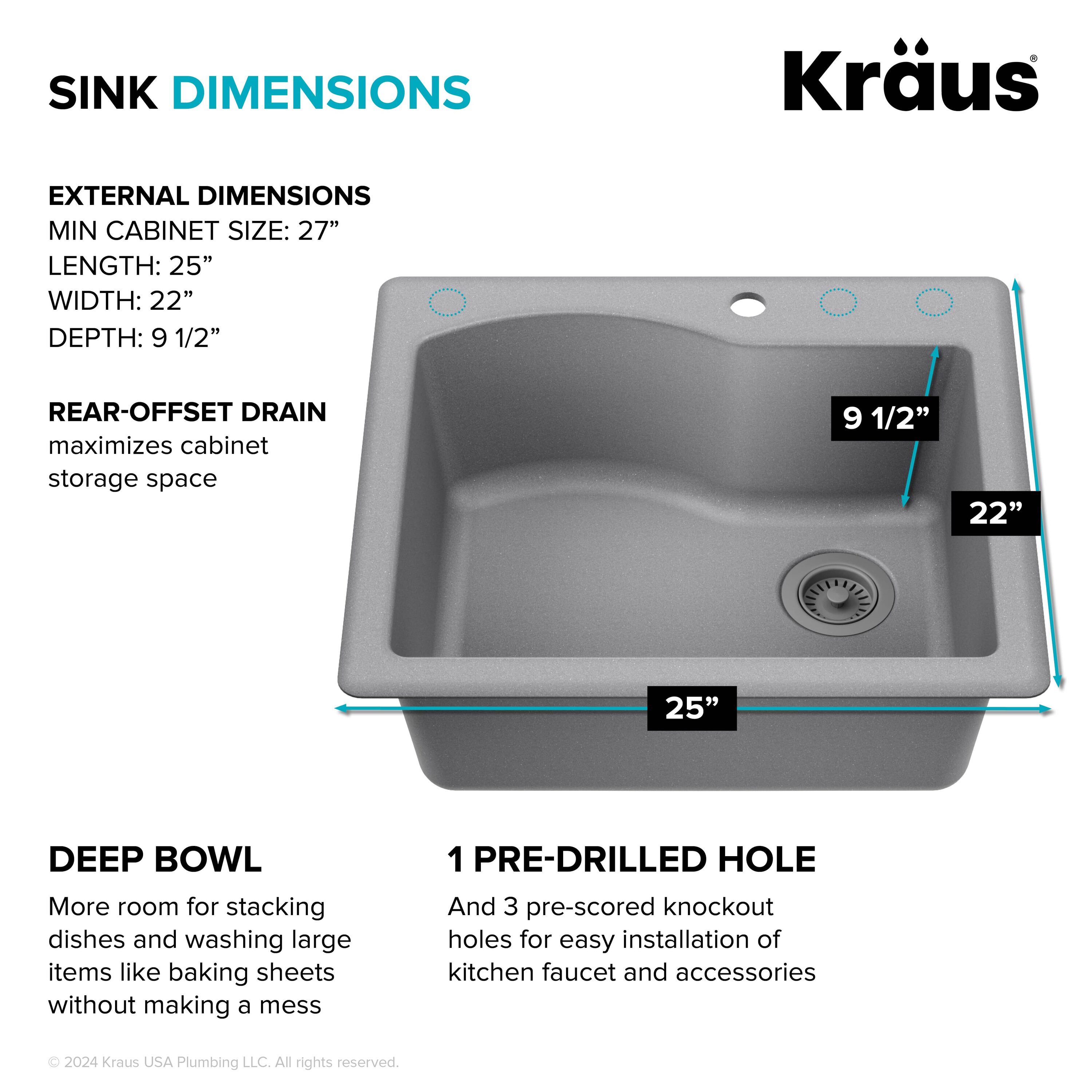 Kraus KGD-441GREY Kitchen-Sinks - View #6