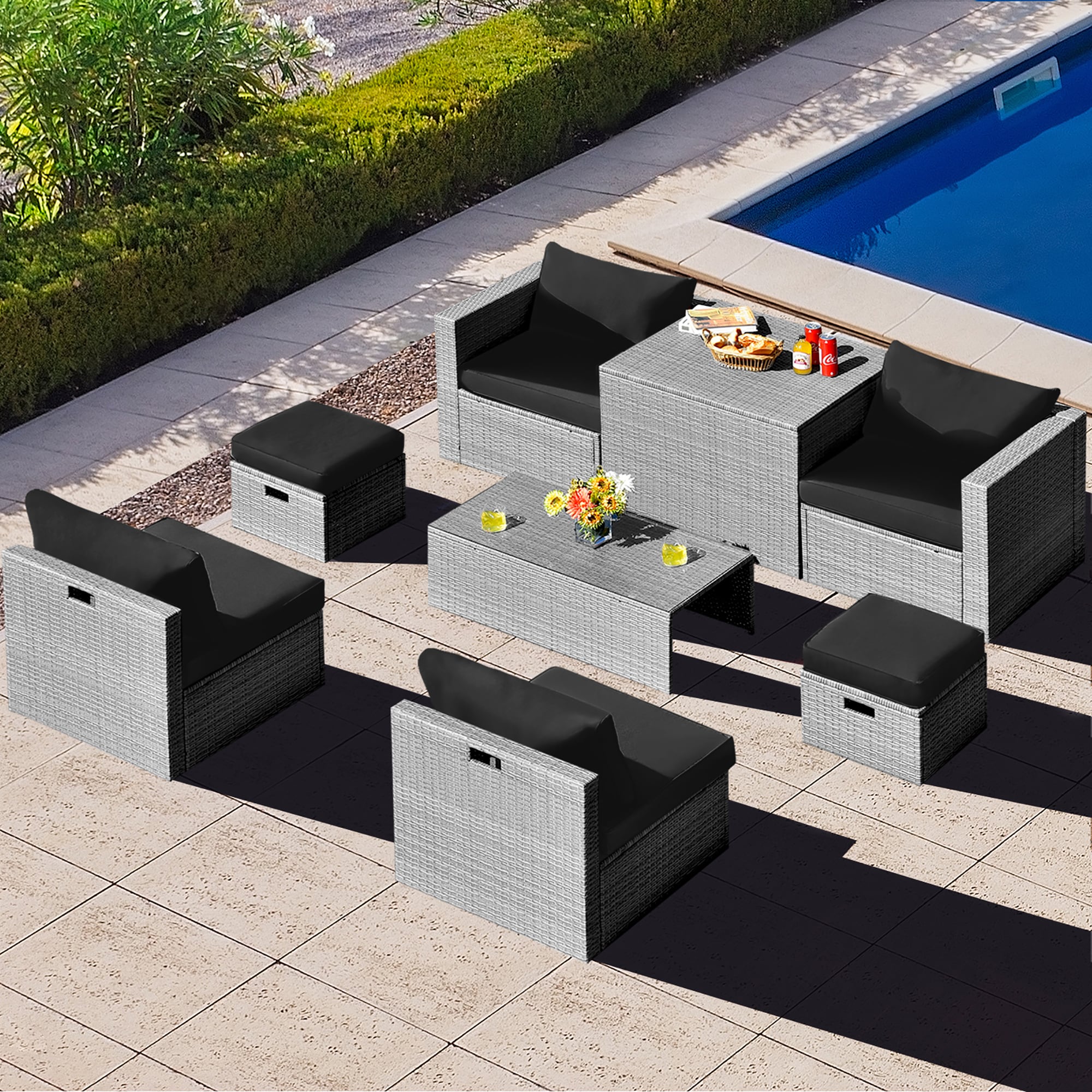 Costway HW68604DK+ Patio-Conversation-Sets - View #9