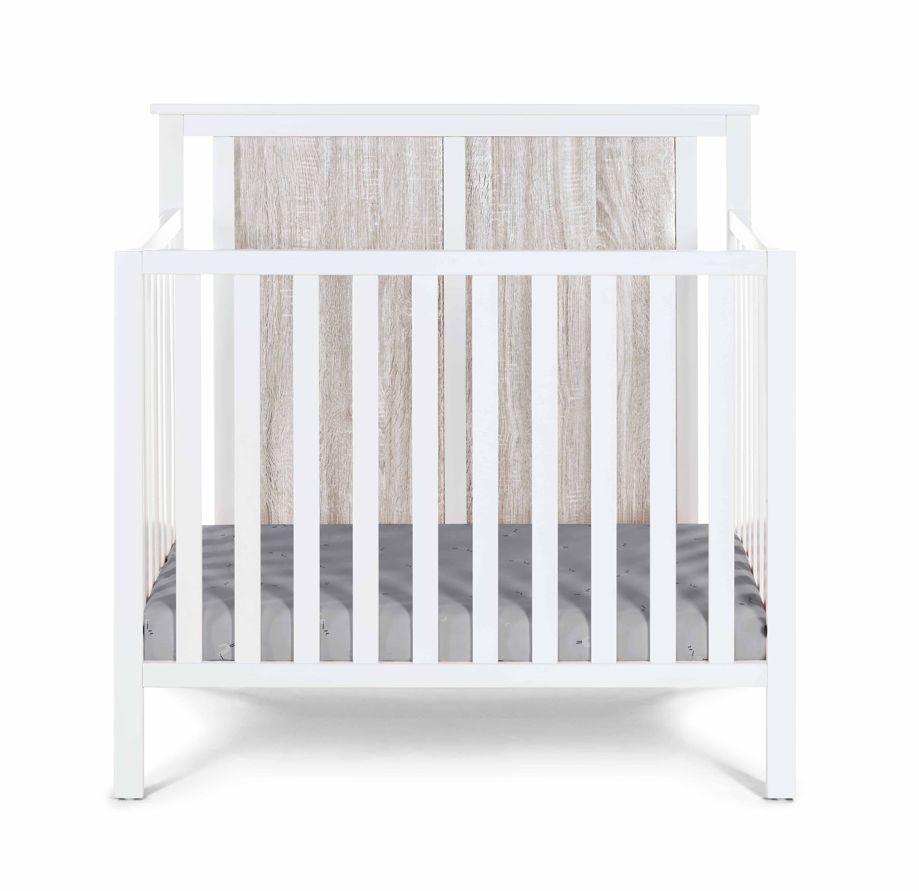 Suite Bebe Connelly 3-in-1 Mini Crib - Solid Wood Construction, Adjustable Mattress Height, JPMA Certified - Transitional Style, White Finish -  27599-WH