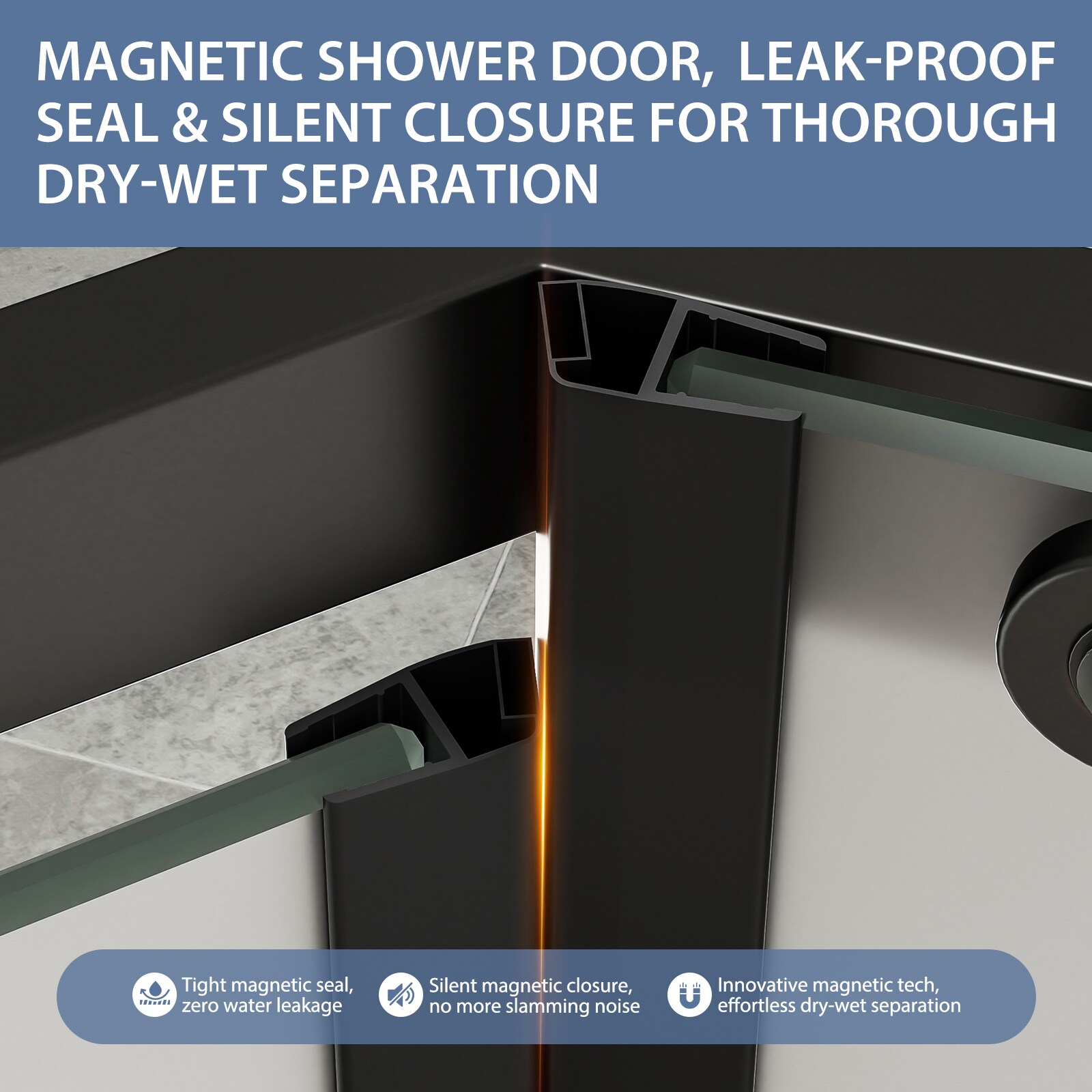 TcwVwc K15D-3672-BLK Shower-Doors - Thumbnail View #5