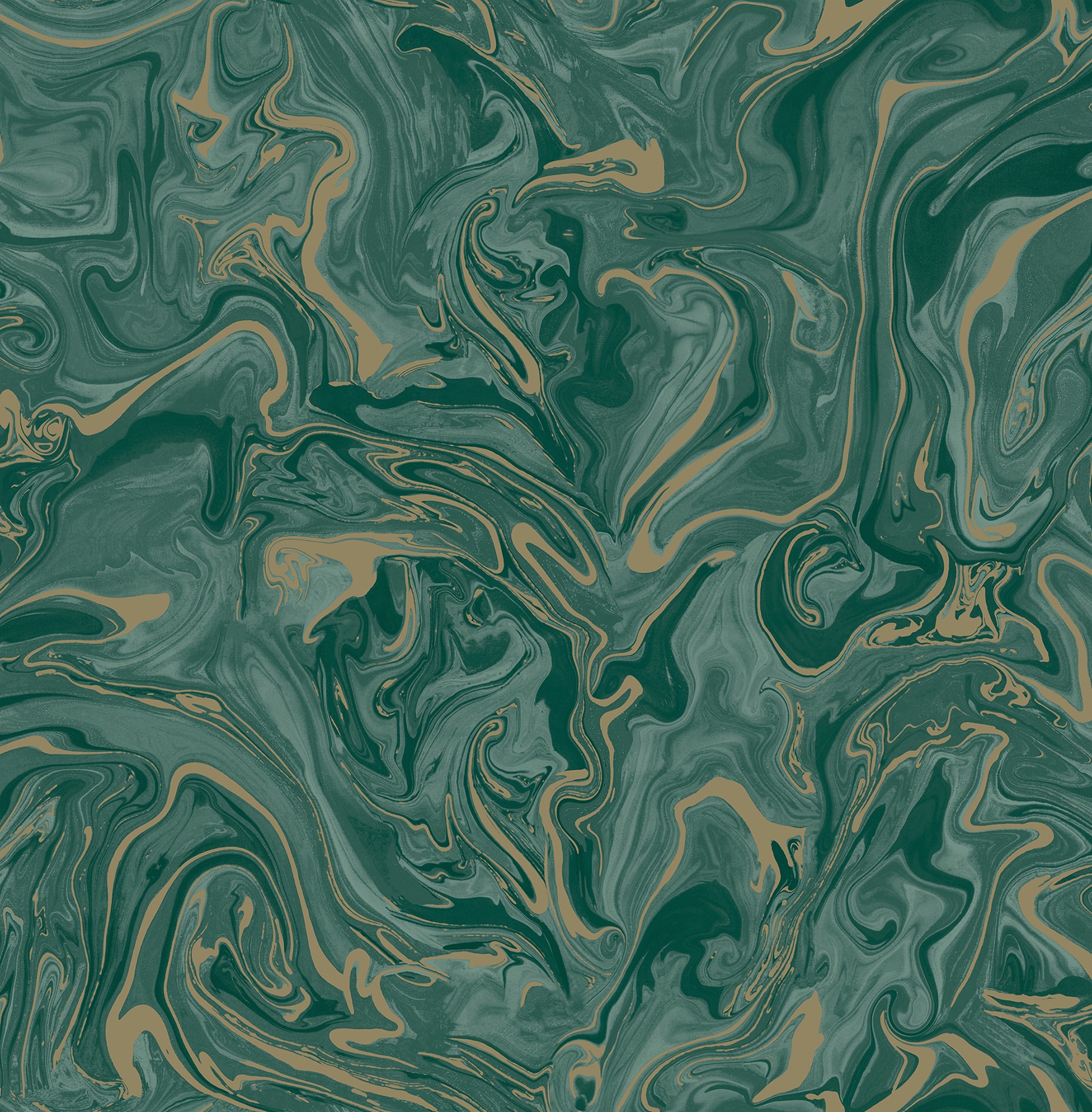 Fine Decor FD43058 Medley 56.4-Sq. Feet Green Paper Abstract Unpasted Wallpaper