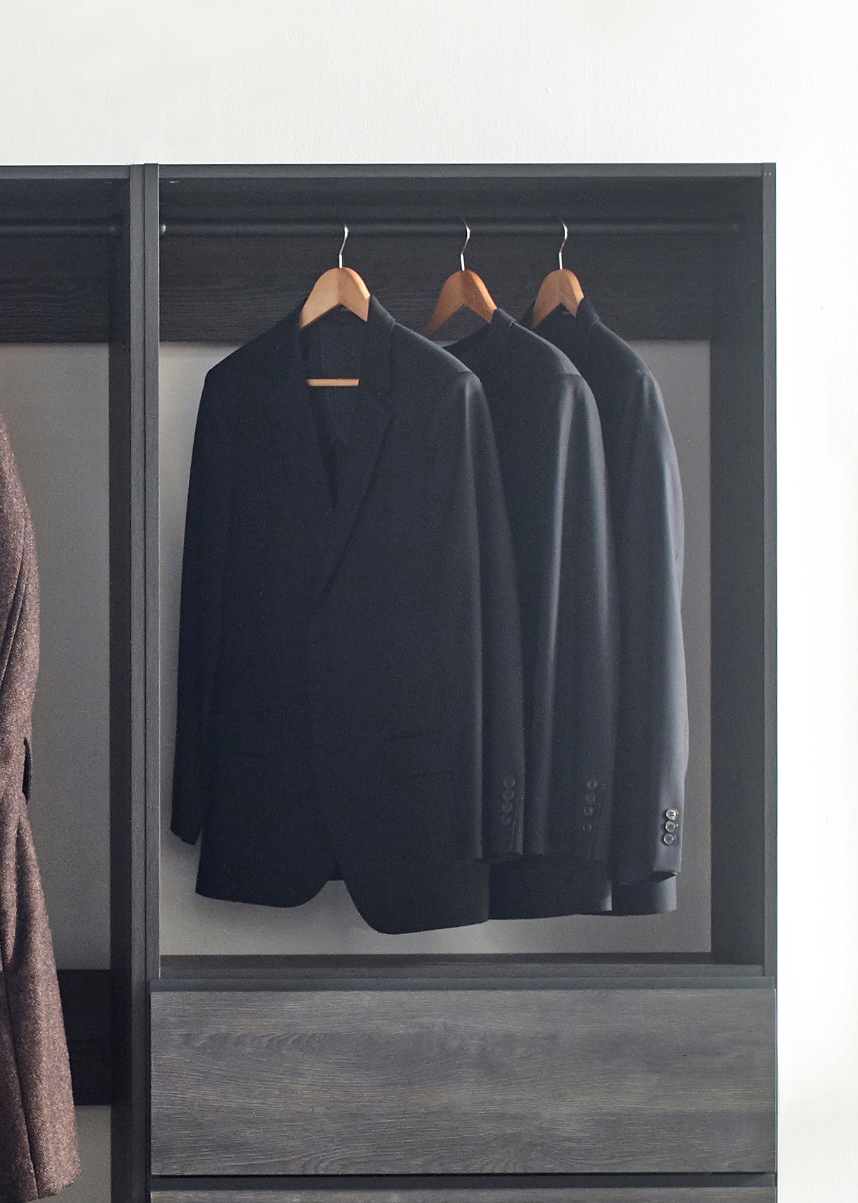 Klair Living PROSPER-ACD BLK Wood-Closet-Kits - View #6