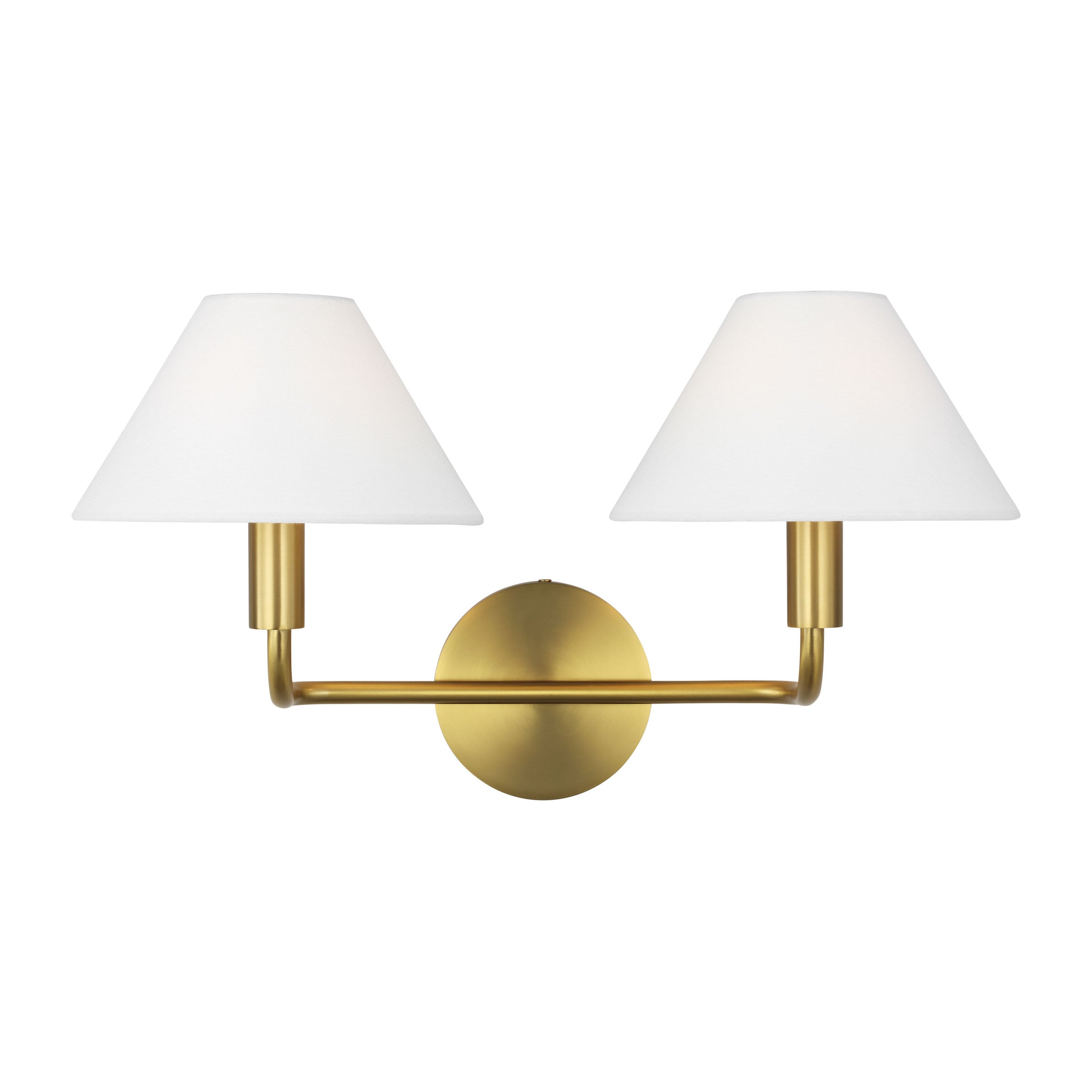 Generation Lighting SLW1012BBS Colfax 18.5-in 2 -Light Brass Transitional Vanity light
