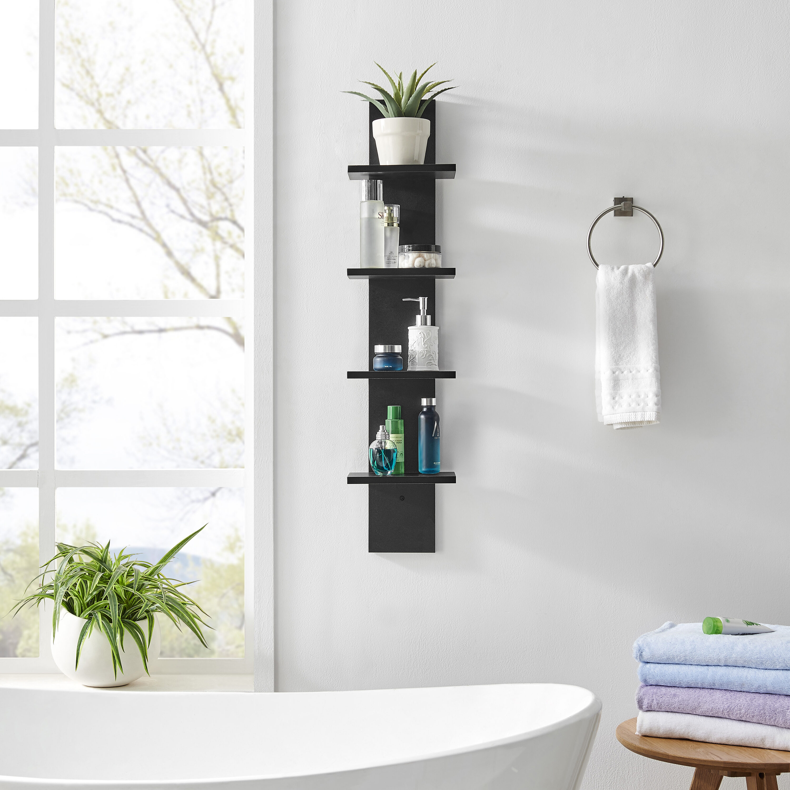Danya B. QBA2248BK Wall-Mounted-Shelving - View #4