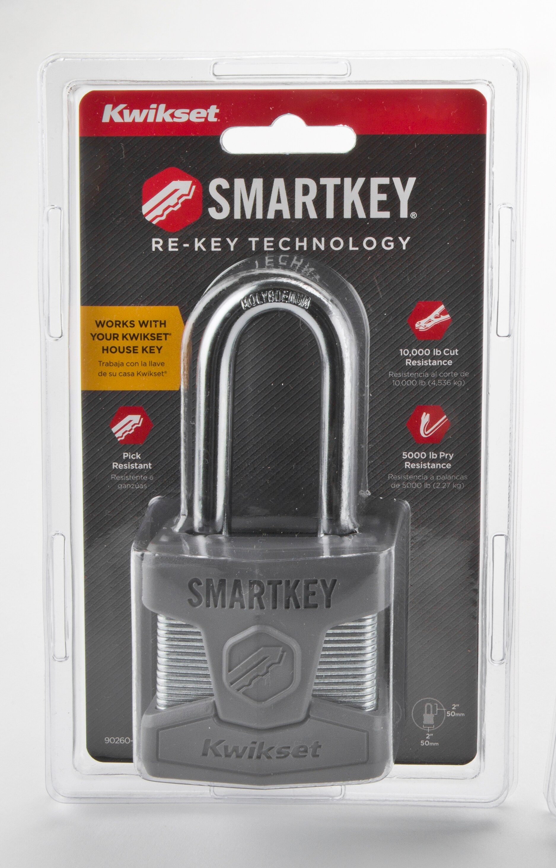 Kwikset 026SMT LNG SHKL PDL 50MM CP Padlocks-Locks-Cables - View #4