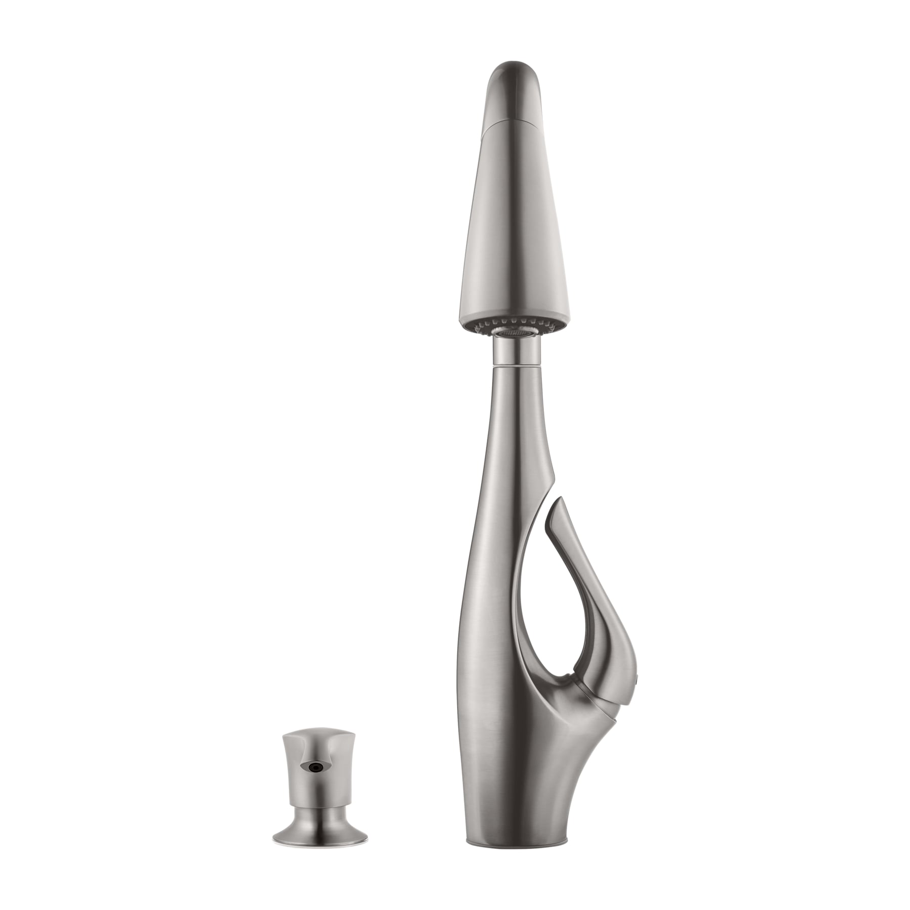 Pfister Indira Stainless Steel Single Handle High-arc Kitchen Faucet ...