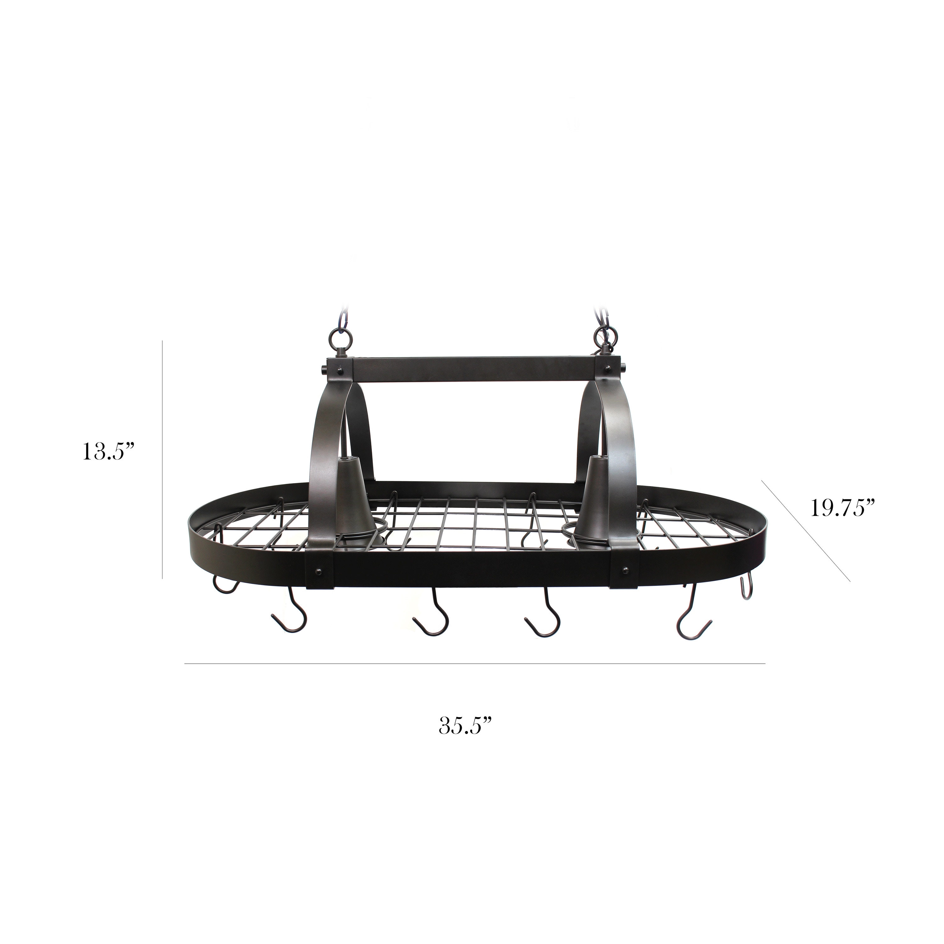 Elegant Designs PR1000-ORB Pot-Racks - View #2