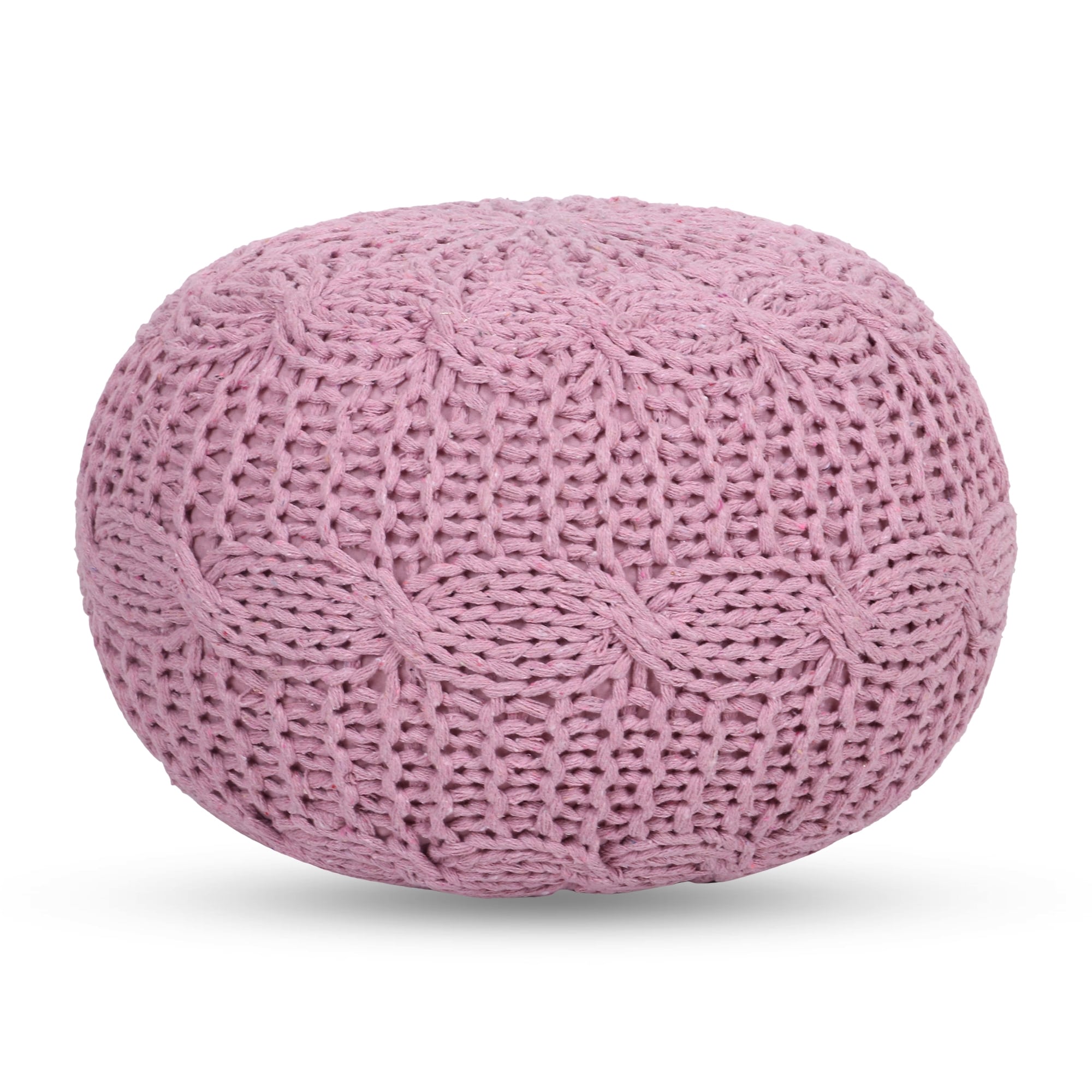 Loft Lyfe LPF408-21BH-LS Brystol Modern Blush Pouf Ottoman