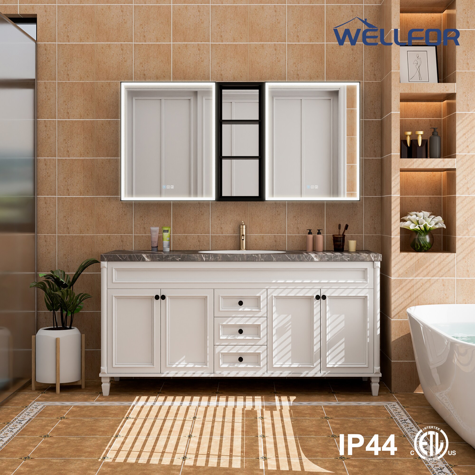 WELLFOR W12MCL2430LR-MC Bathroom-Medicine-Cabinets - View #12