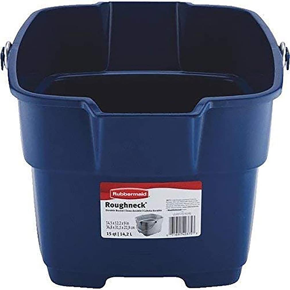 Roughneck Bucket, Royal Blue, Rectangular, 14-Qt.