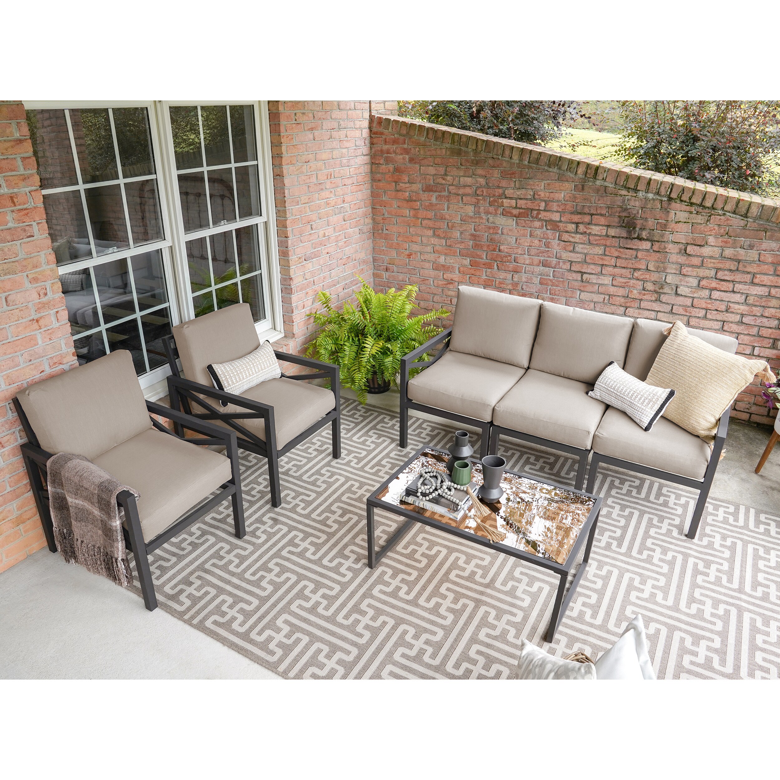 Leisure Made 639288-TAN Patio-Conversation-Sets - View #2