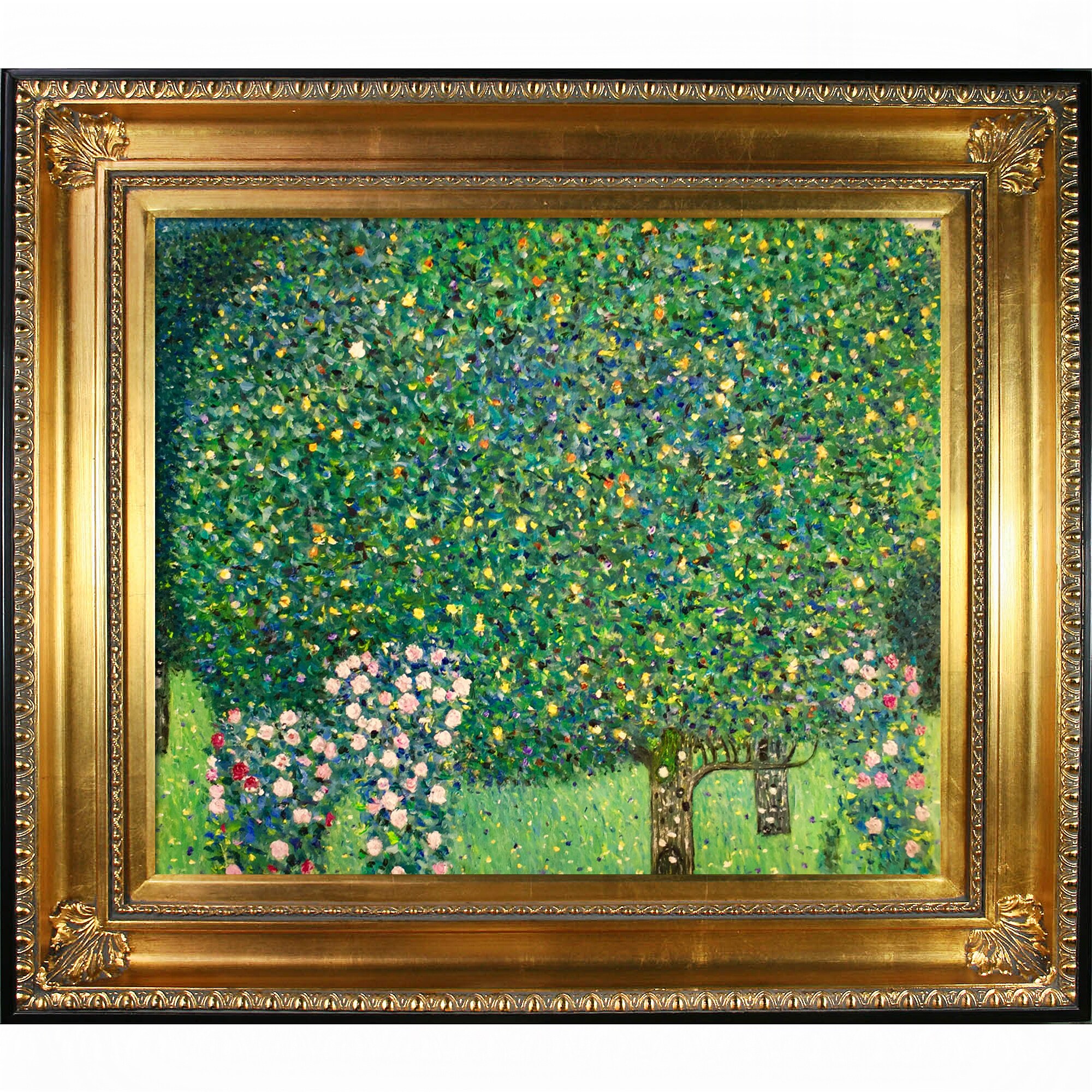 Rosebushes under the Trees 1905 Fade Proof HD Art Print or Canvas Gustav Klimt 