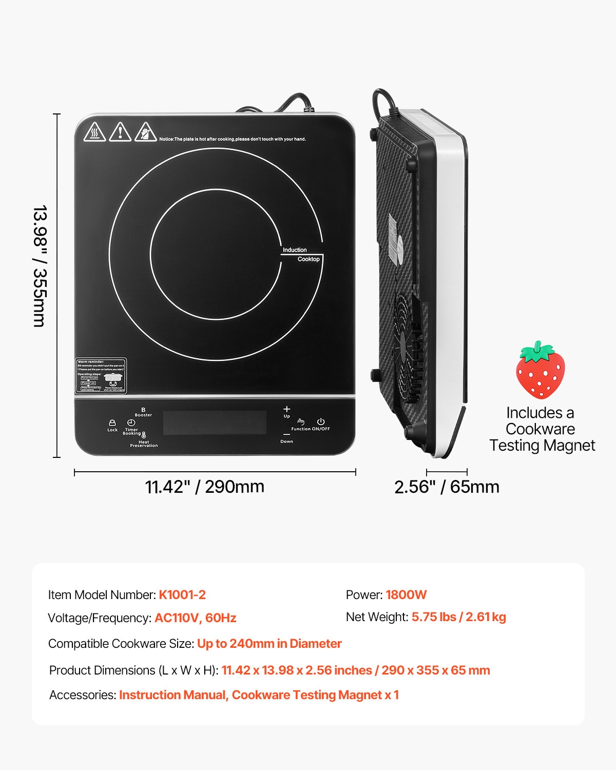 VEVOR SCBXKTMSDCL106335V1 Induction-Cooktops - View #7
